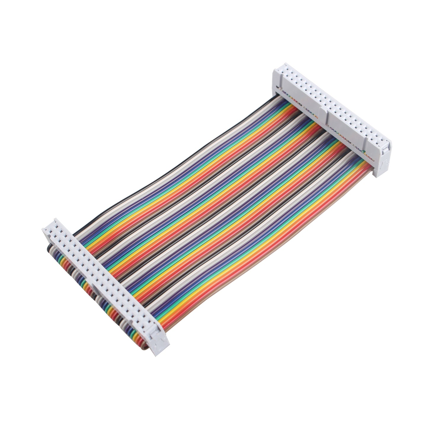 ZDE Female to Female GPIO Flat Ribbon Cable 40pin Breadboard Rainbow Jumper Wire 10cm/3.94inch Compatible with Raspberry Pi 5 4B 3 2 Model B B+