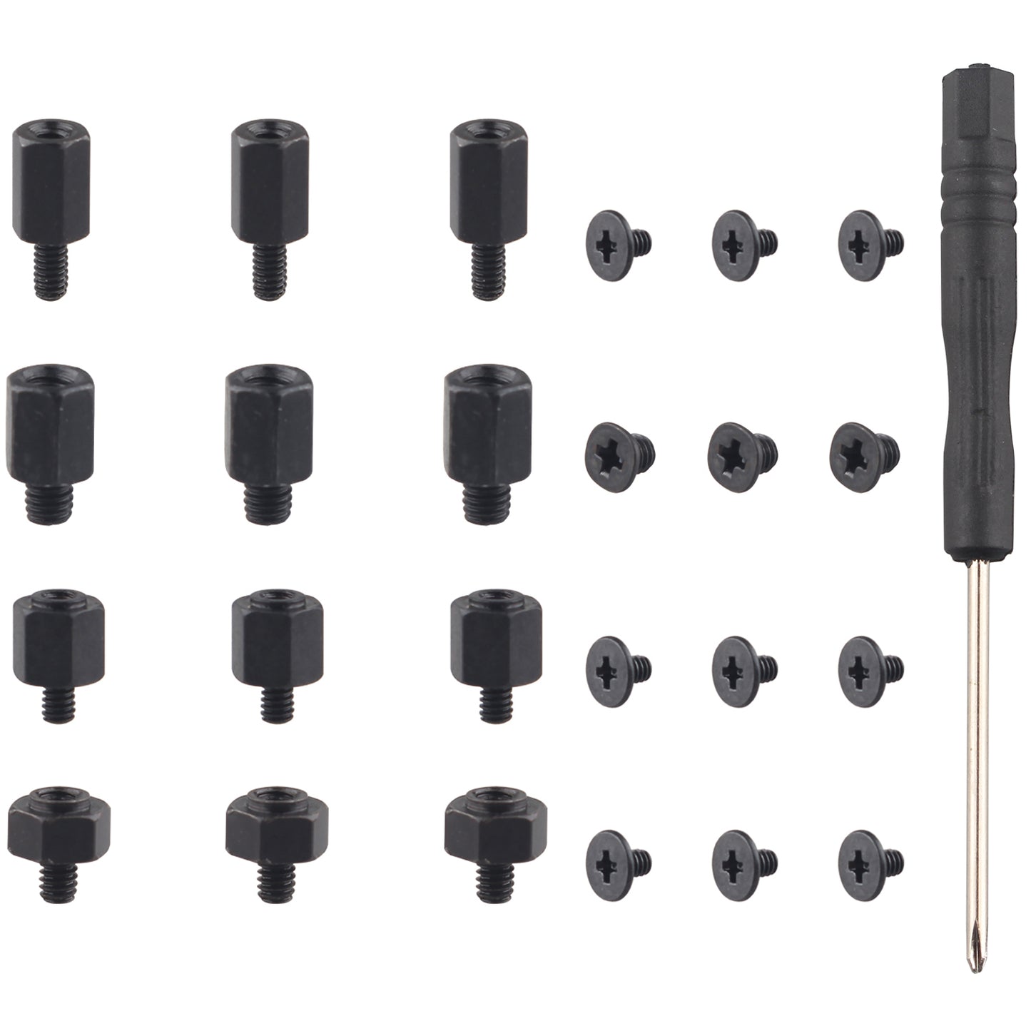 ZDE 24PCS M.2 SSD Screws Kit NVMe M.2 SSD Mounting Screws Computer Motherboard Screws Components Compatible with Asus MSI Gigabyte ASRock Motherboard and Raspberry Pi