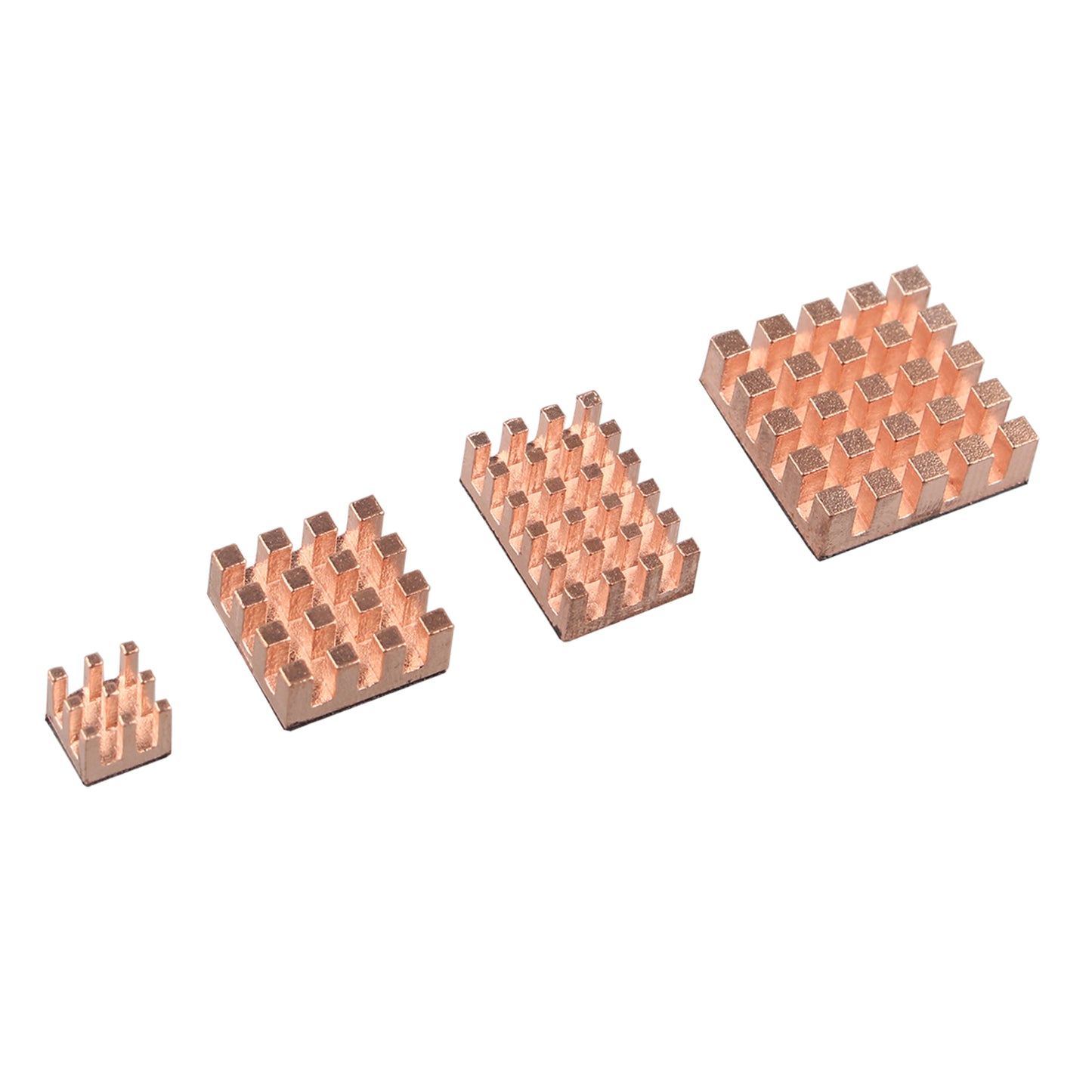 ZDE 10PCS Pure Copper Heatsinks CPU Cooler Heatsinks with Strong Thermal Conductivity Great Heat Dissipation Compatible with Raspberry Pi 5/Raspberry Pi 4 Model B