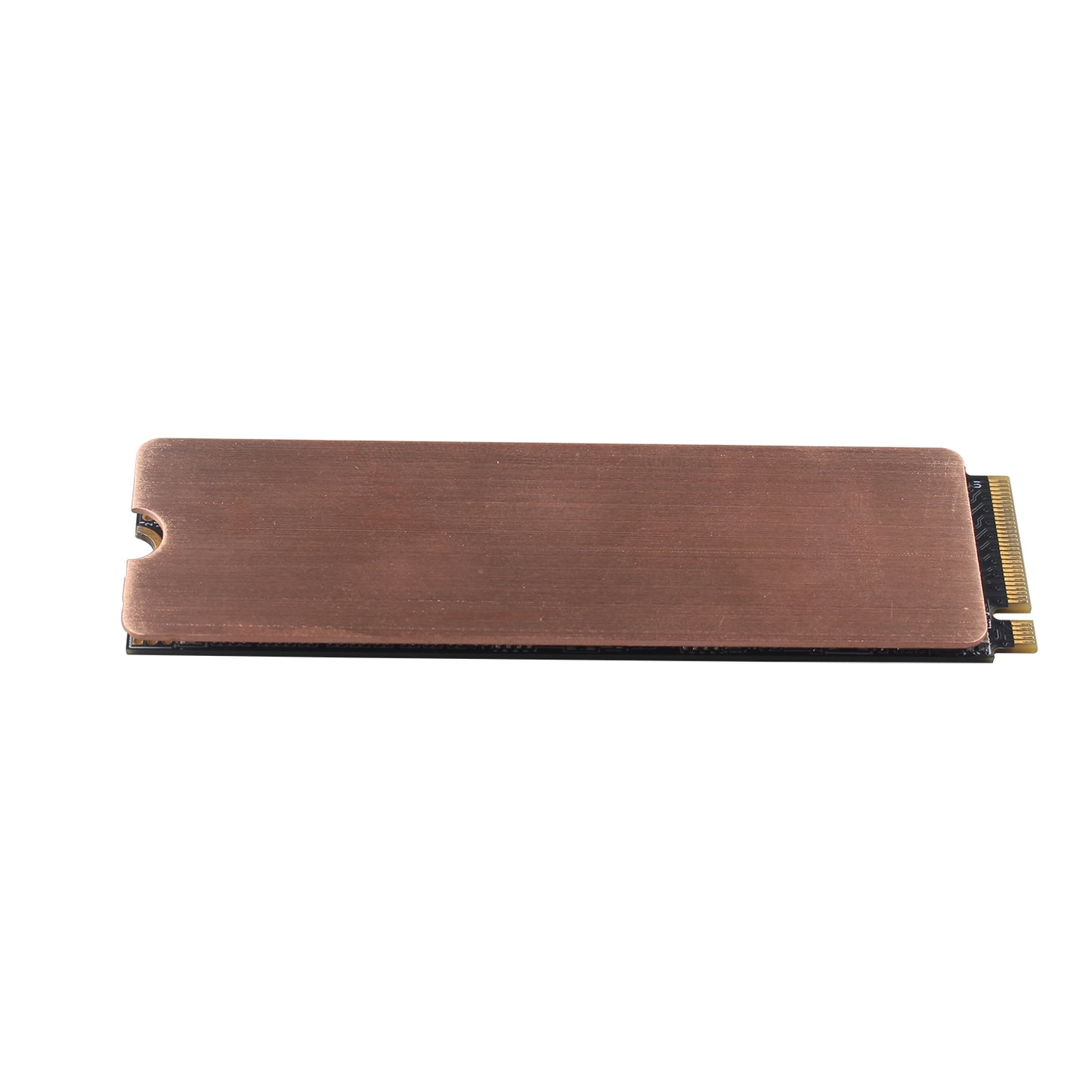 ZDE 2PCS M.2 Heatsink Copper M2 PCIe NVMe Laptop Copper Heatsinks with 4PCS 70x20x0.5/1mm Silicone Thermal Pads for Raspberry Pi NGFF PCIE SATA M.2 2280 SSD Portable Enclosure Desktop PC Laptop