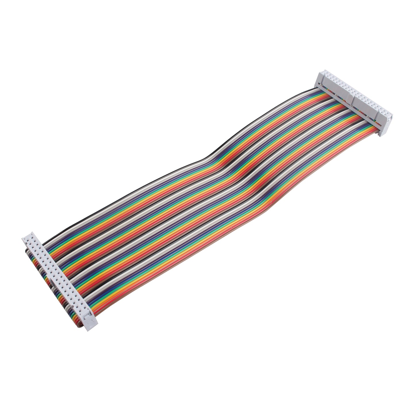 ZDE Female to Female GPIO Flat Ribbon Cable 40pin Breadboard Rainbow Jumper Wire 20cm/7.87inch Compatible with Raspberry Pi 5 4B 3 2 Model B B+