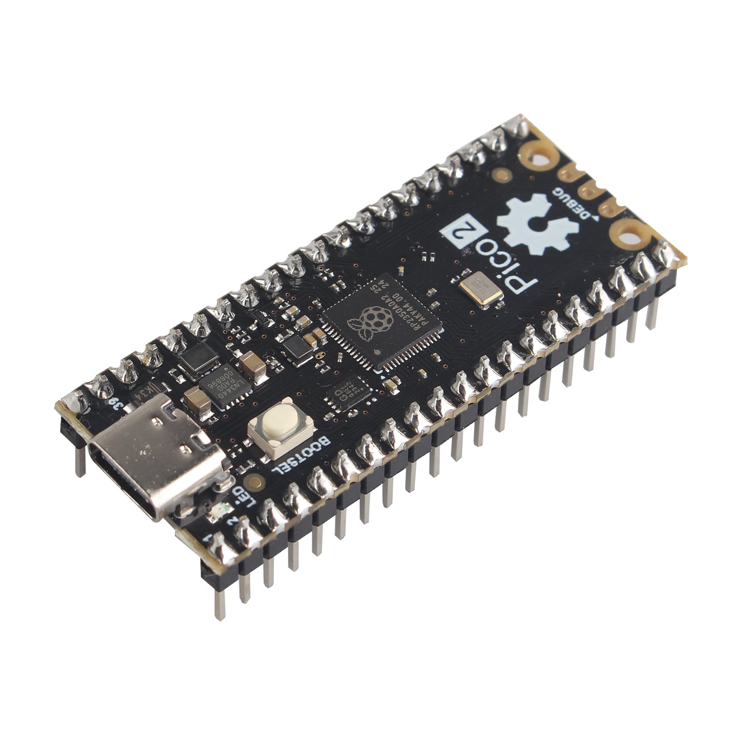 ZDE Microcontroller Board Dual-Core Dual-Architecture Design 150MHz Based on RP2350 Chip, 520KB SRAM, 4MB Flash Memory, 26 GPIO, Support C/C++ MicroPython