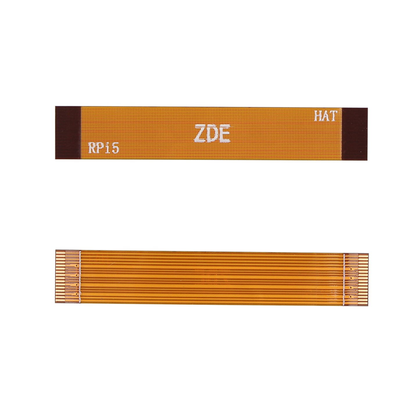 ZDE 2PCS 16Pin 0.5mm Pitch PCIe FPC Flexible Flat Cable 50mm Compatible with Raspberry Pi 5 PCIe to M.2 Key-M NVMe SSD Adapter PCIe Peripheral Board