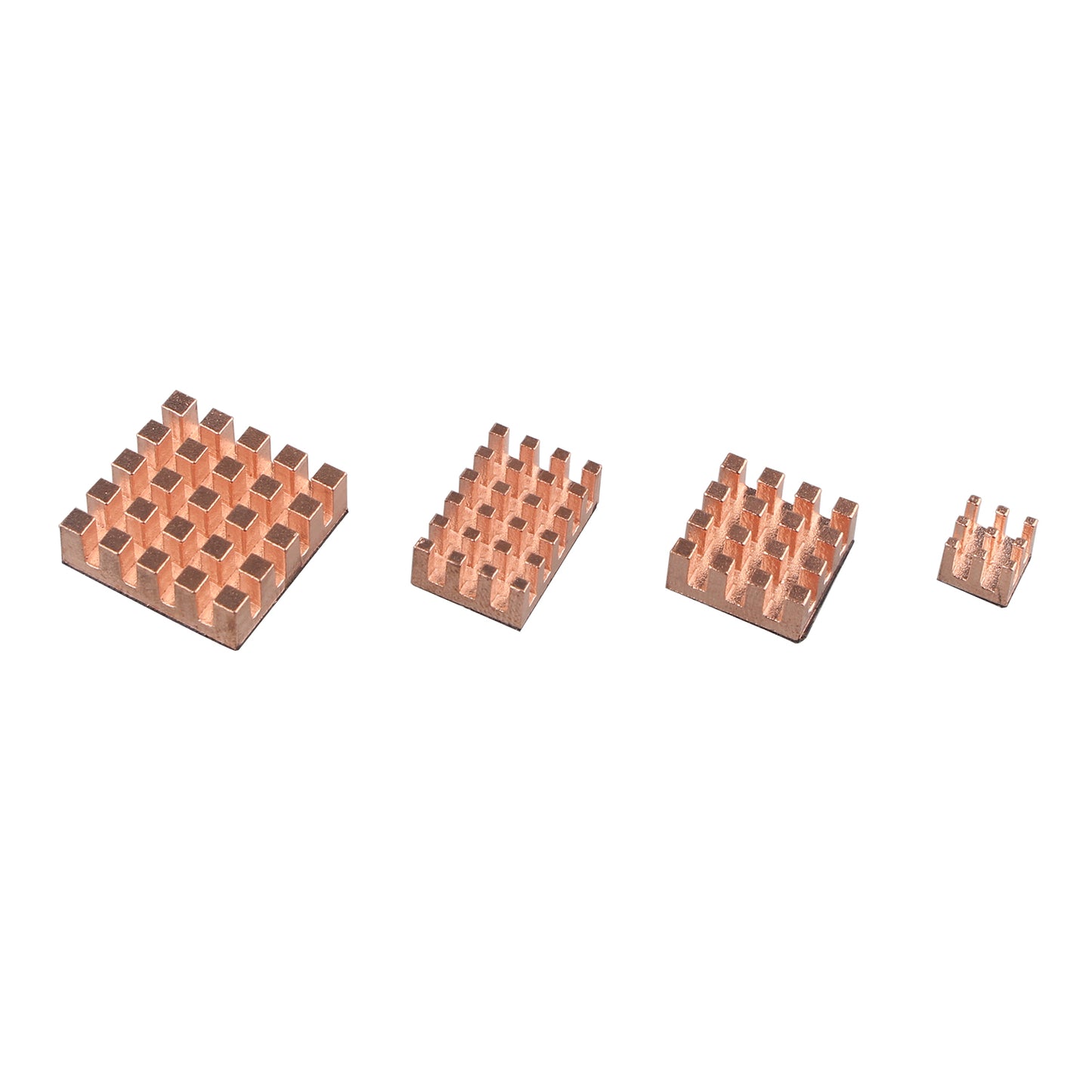 ZDE 11PCS Pure Copper Heatsinks CPU Cooler Heatsinks for Raspberry Pi 5/Pi 4B + M.2 SSD Heatsink 70x20x6mm with Silicone Thermal Pad for PC Laptop Raspberry Pi M.2 2280 SSD NVMe PS5 Cooler