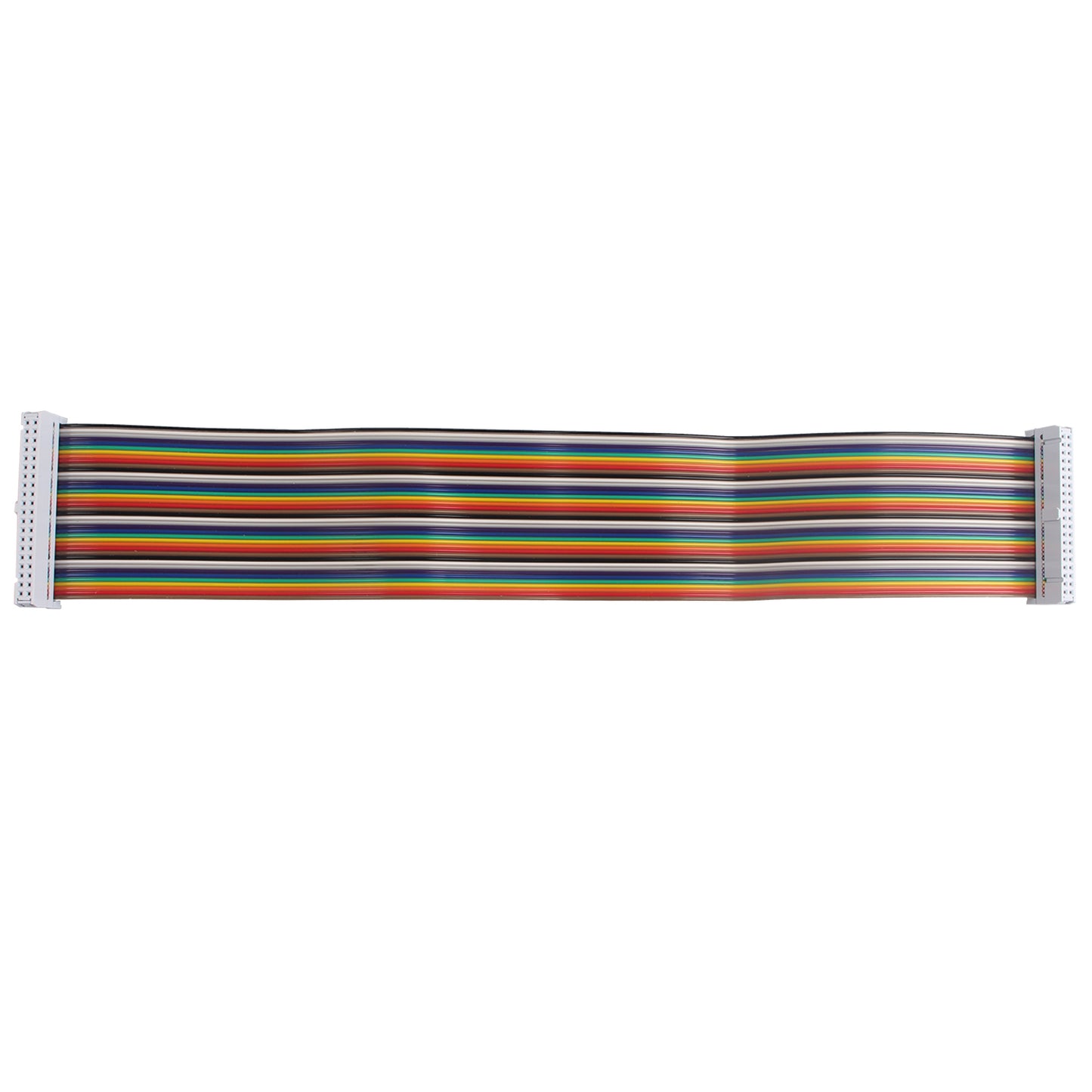 ZDE Female to Female GPIO Flat Ribbon Cable 40pin Breadboard Rainbow Jumper Wire 30cm/11.81inch Compatible with Raspberry Pi 5 4B 3 2 Model B B+