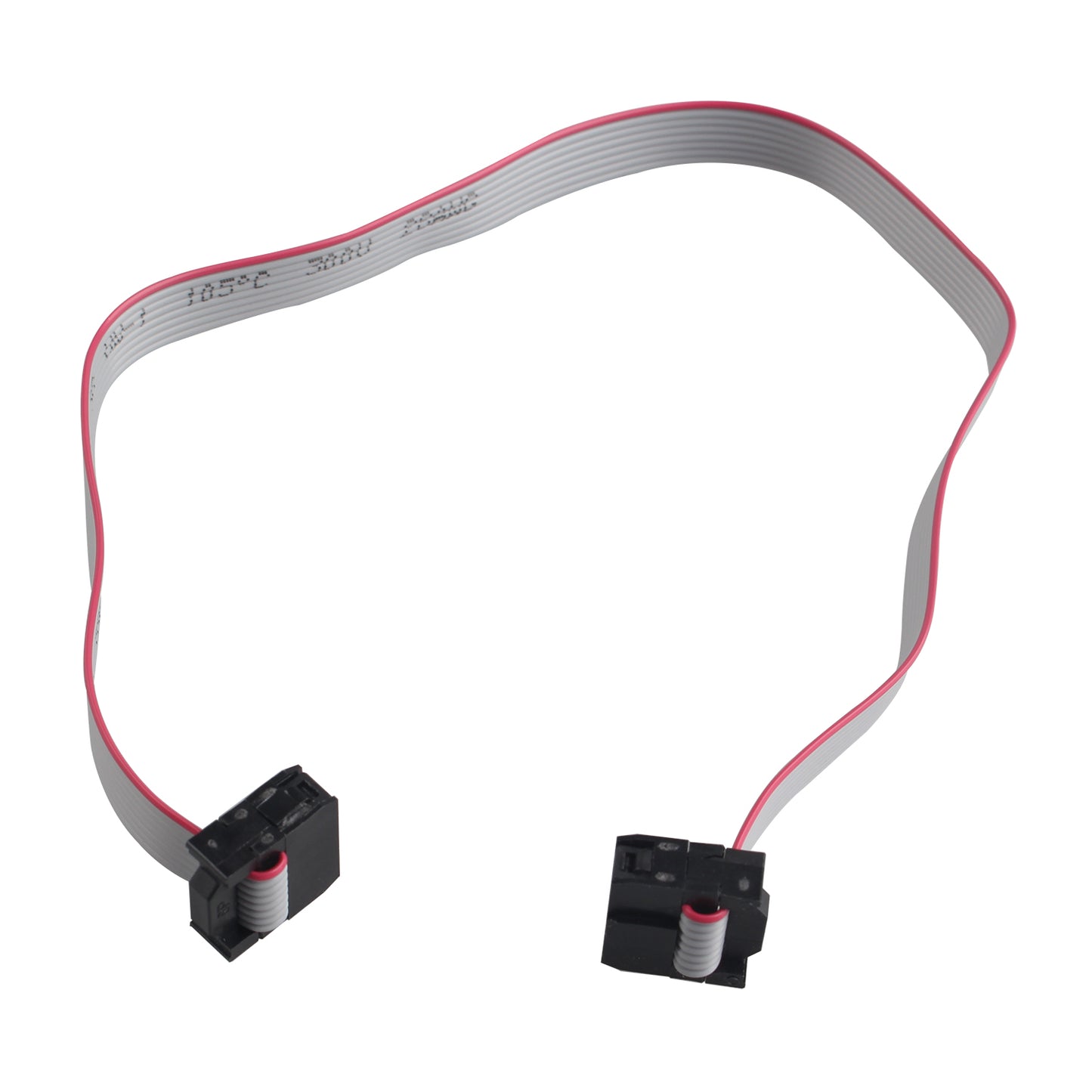 ZDE 5PCS Flat Ribbon Cable with Black 2.54mm FC 8 Pin Female to Female Wires IDC Ribbon Connector Dual Row Data Cable (30cm Length)