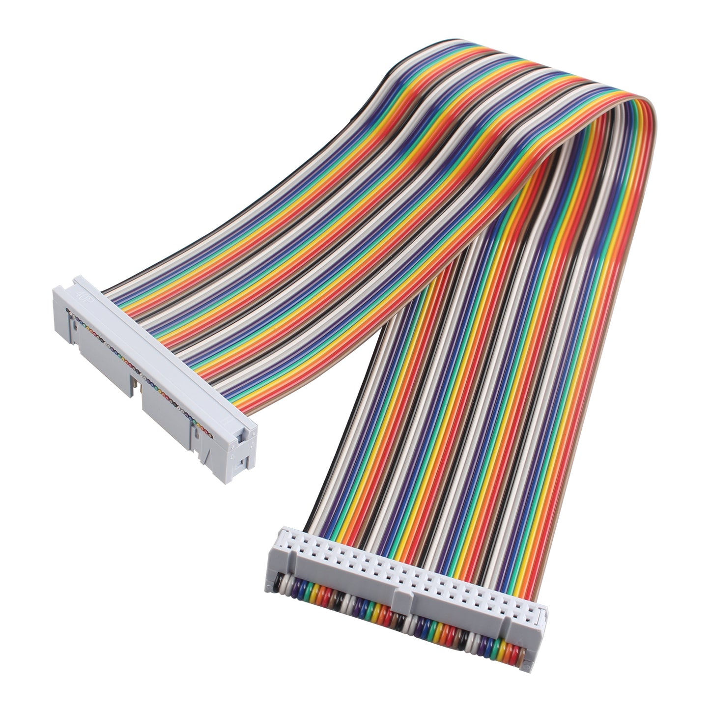 ZDE Male to Female GPIO Flat Ribbon Cable 40pin Breadboard Rainbow Jumper Wire 30cm/11.81inch Compatible with Raspberry Pi 5 4B 3 2 Model B B+