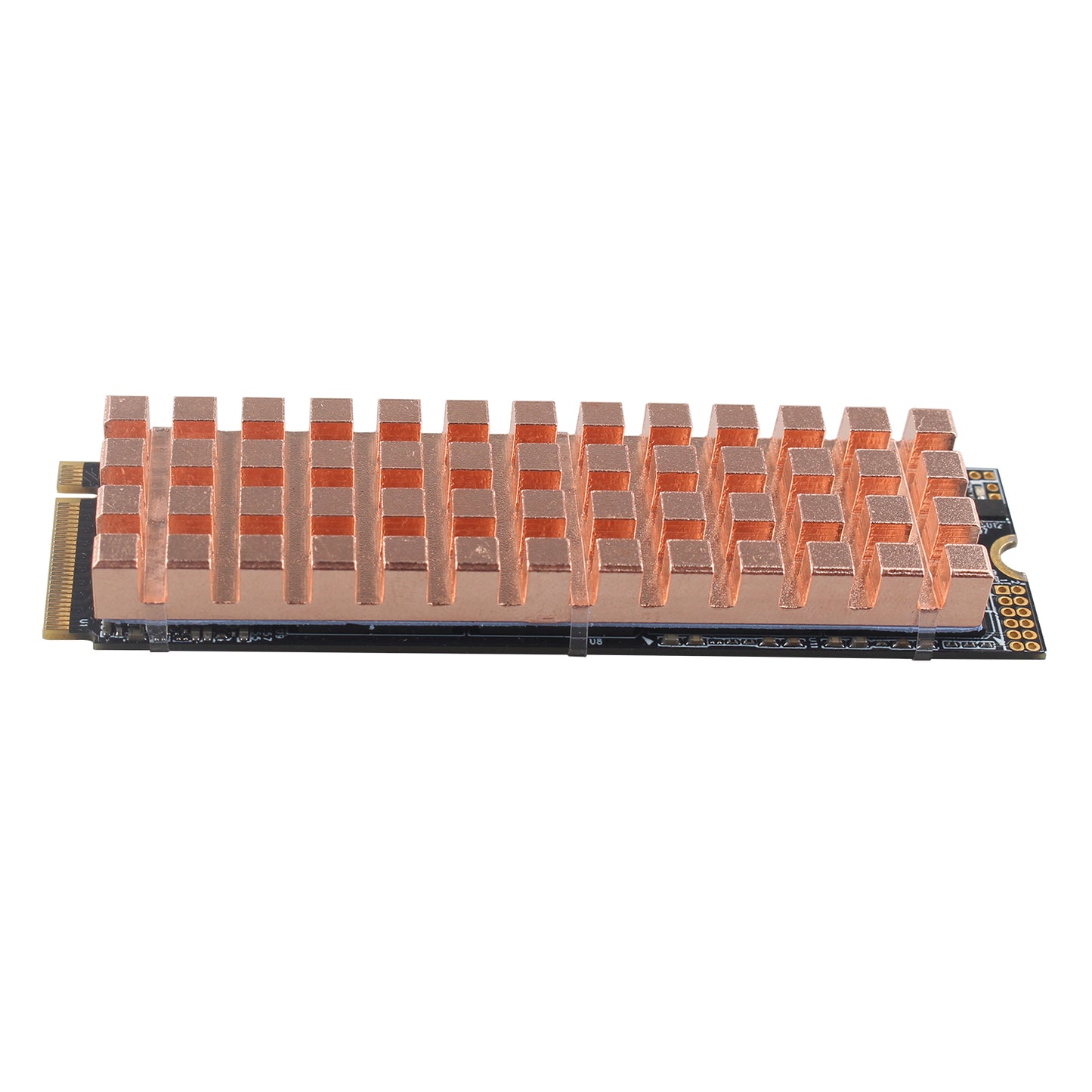 ZDE M.2 SSD Heatsink 70x20x6mm Copper Heatsink with Silicone Thermal Pads for PC Laptop Raspberry Pi M.2 2280 SSD NVMe PS5 Cooling