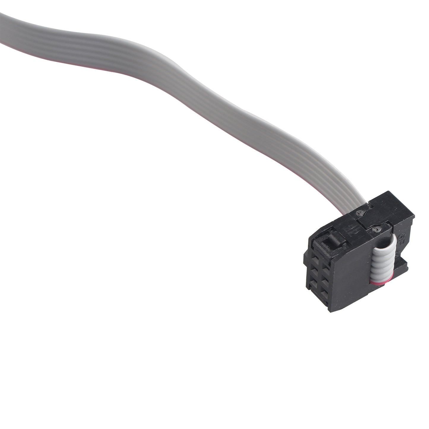 ZDE 5PCS Flat Ribbon Cable with Black 2.54mm FC 6 Pin Female to Female Wires IDC Ribbon Connector Dual Row Data Cable (30cm Length)