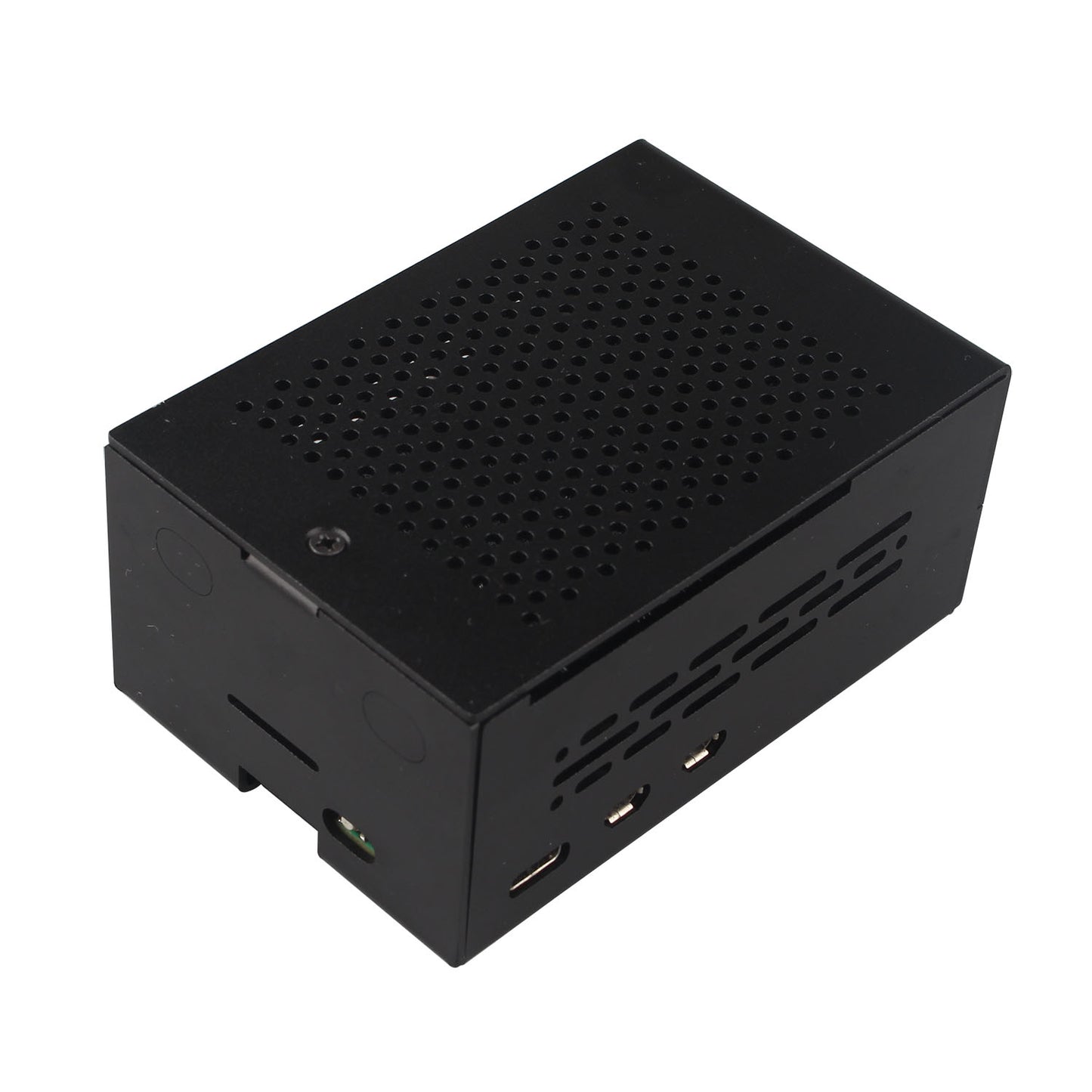 ZDE ZC501 Aluminum Case for Raspberry Pi 5 2GB/4GB/8GB/16GB Support PCIe to M.2 NVMe PoE HAT WiFi7 RS485 RS232 PCIe Peripheral Board ZP511/ZP517A/ZP581/ZP590A/ZP592 and Raspberry Pi 5 Active Cooler
