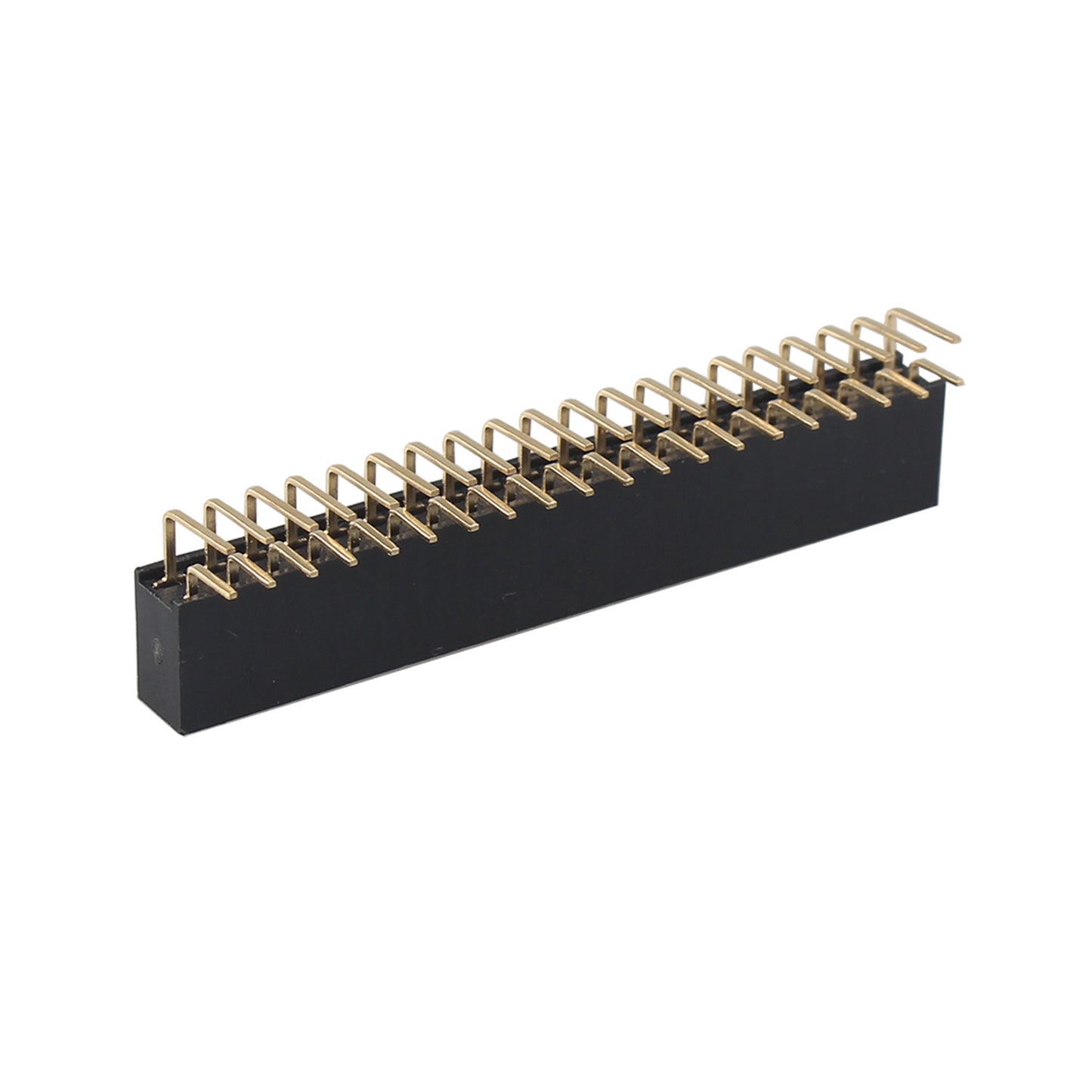 ZDE 10PCS 2x20 Pin Female Headers 2.54mm Pitch Dual Row Right Angle Pin Headers Connector for PCB Board Raspberry Pi Arduino