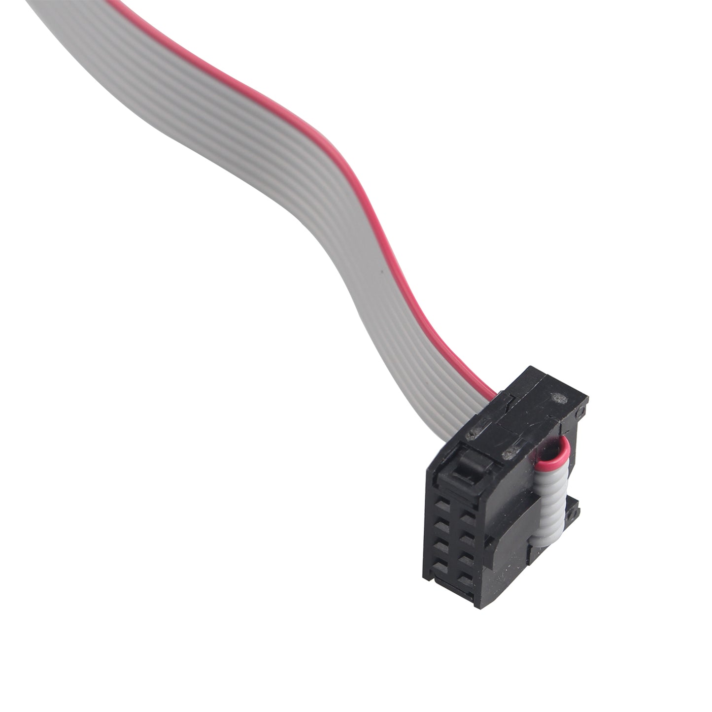 ZDE 5PCS Flat Ribbon Cable with Black 2.54mm FC 8 Pin Female to Female Wires IDC Ribbon Connector Dual Row Data Cable (30cm Length)