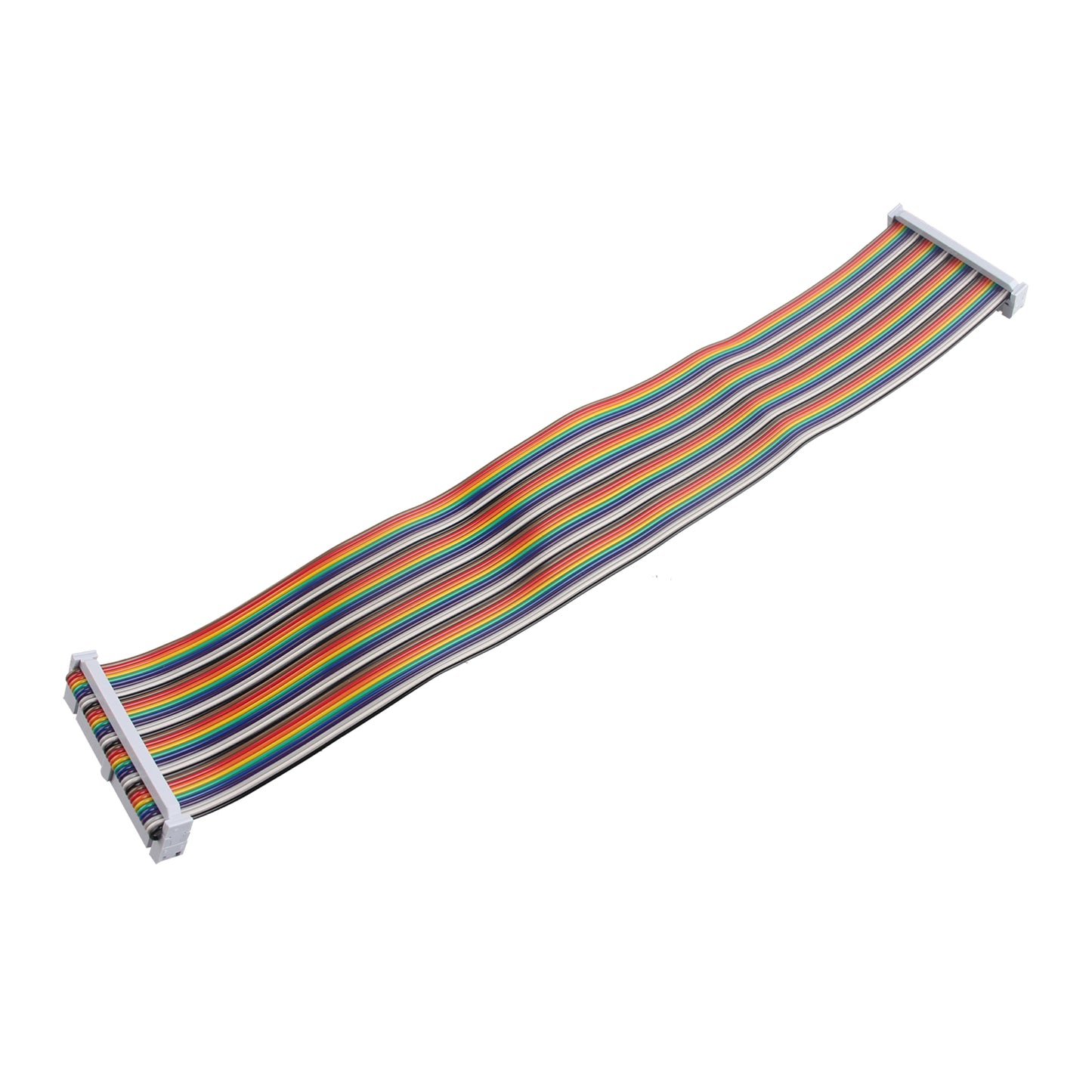 ZDE Female to Female GPIO Flat Ribbon Cable 40pin Breadboard Rainbow Jumper Wire 30cm/11.81inch Compatible with Raspberry Pi 5 4B 3 2 Model B B+