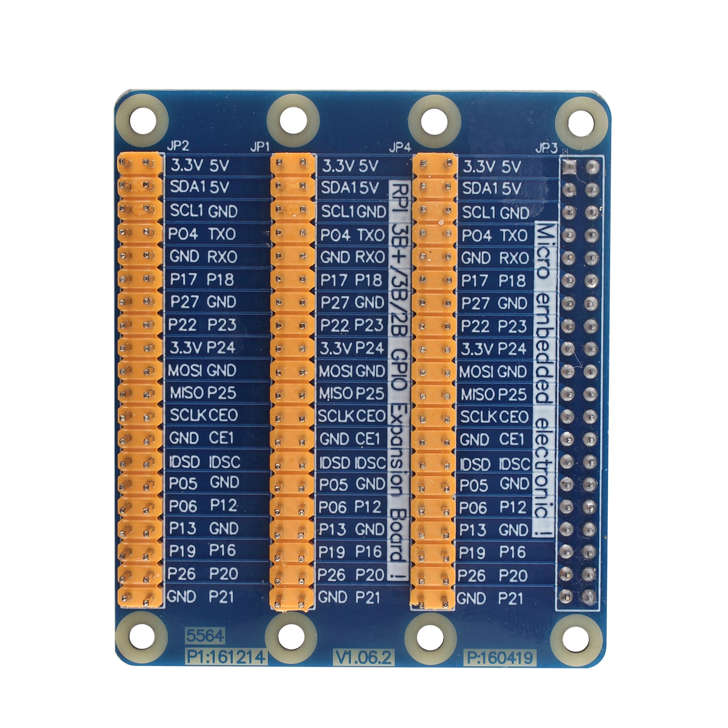 ZDE GPIO Expansion Board GPIO 1 to 3 Port Extension 40-pin Board Module GPIO Adapter Compatible with Raspberry Pi 5, Pi 4B, Pi 3, Pi 2, Pi Model B