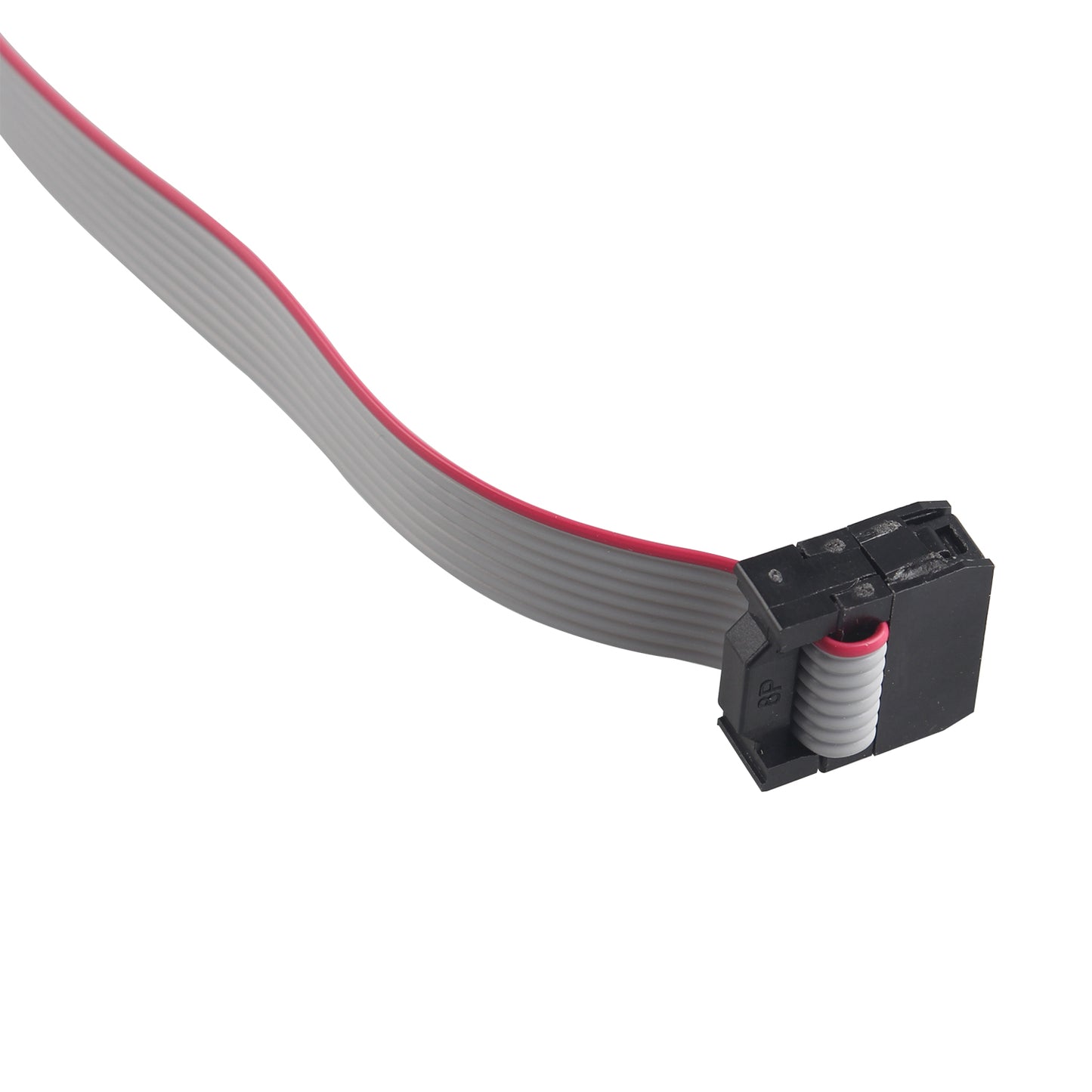 ZDE 5PCS Flat Ribbon Cable with Black 2.54mm FC 8 Pin Female to Female Wires IDC Ribbon Connector Dual Row Data Cable (30cm Length)