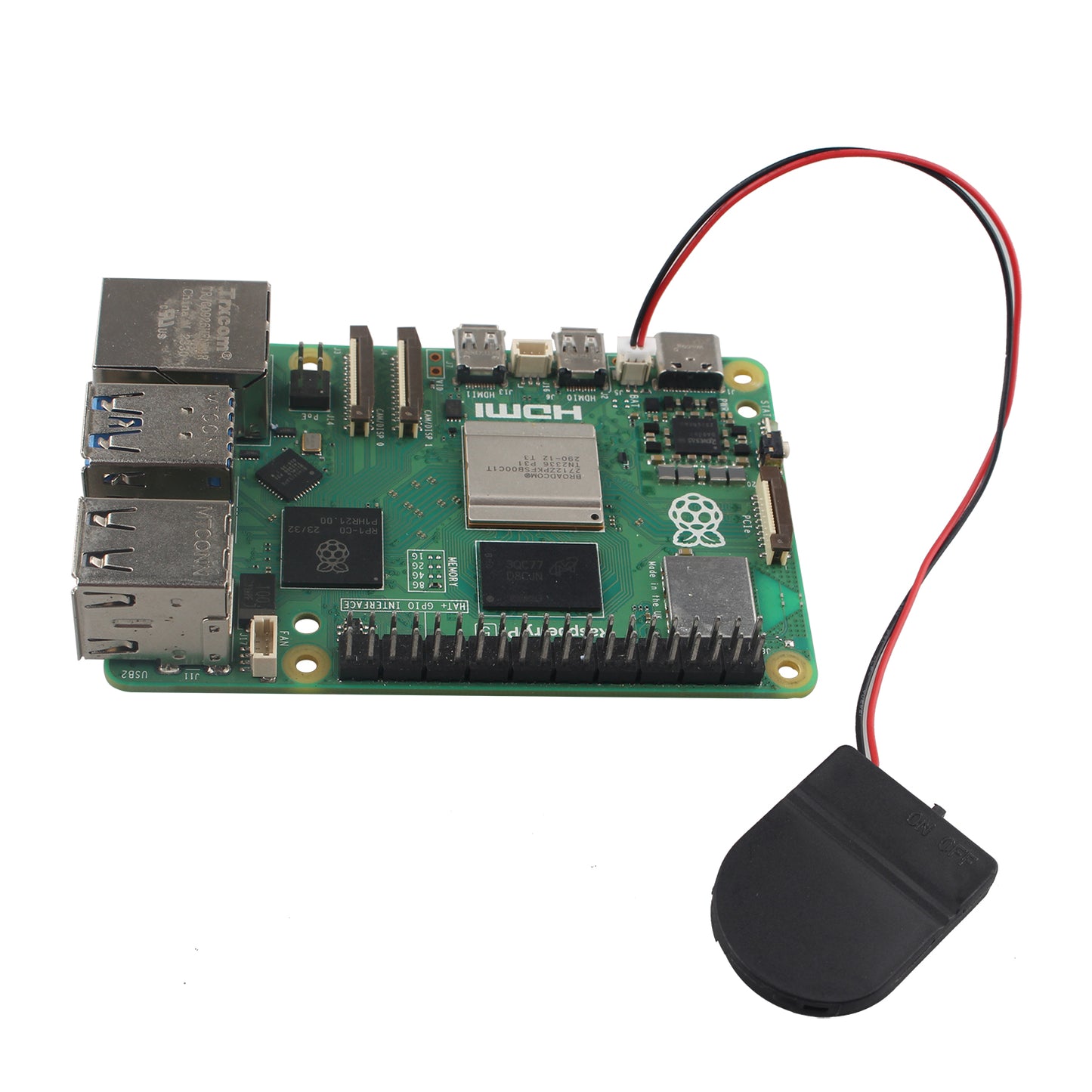 ZDE 2PCS RTC Battery Holder Case Real Time Clock Holder Compatible with Raspberry Pi 5