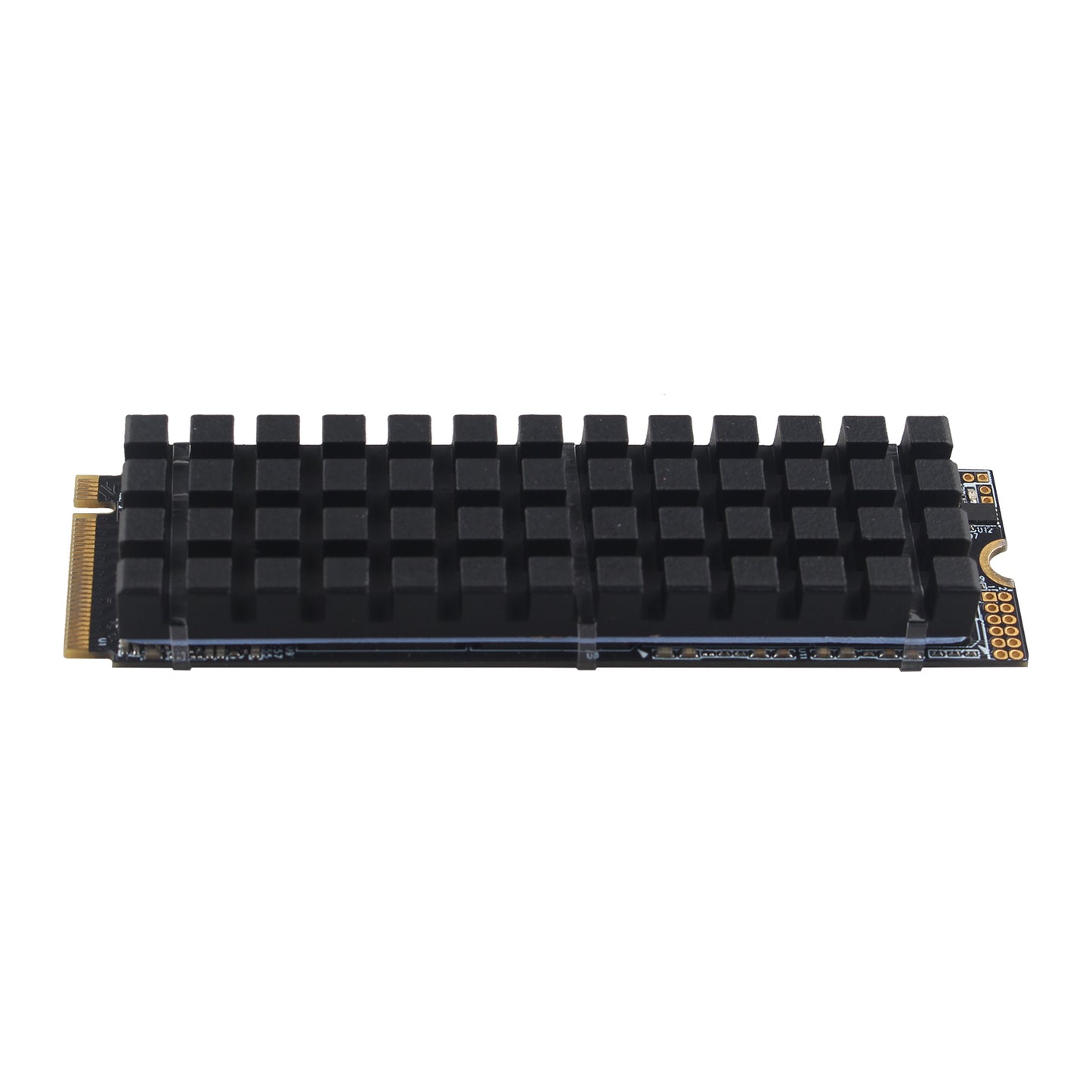 ZDE M.2 SSD Heatsink 70x20x6mm Graphite Covered Pure Copper Heatsink with Silicone Thermal Pads for PC Laptop Raspberry Pi M.2 2280 SSD NVMe PS5 Cooler