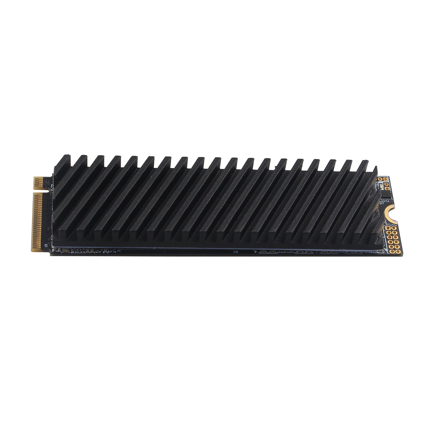 ZDE M.2 SSD Heatsink 70x20x6mm Graphite Covered Pure Copper Heatsink with Silicone Thermal Pads for PC Laptop Raspberry Pi M.2 2280 SSD NVMe PS5 Cooler