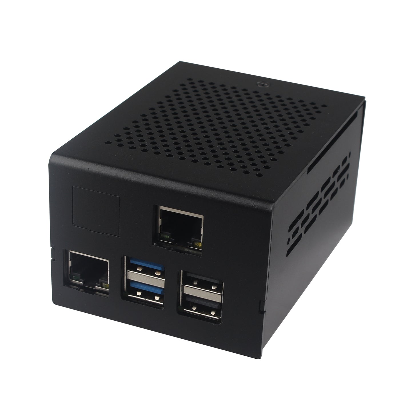ZDE ZP593 PCIe to 2.5G Ethernet Port PCIe to M.2 Key-M NVMe SSD HAT Expansion Board with ZC506 Aluminum Case for Raspberry Pi 5 2GB/4GB/8GB/16GB
