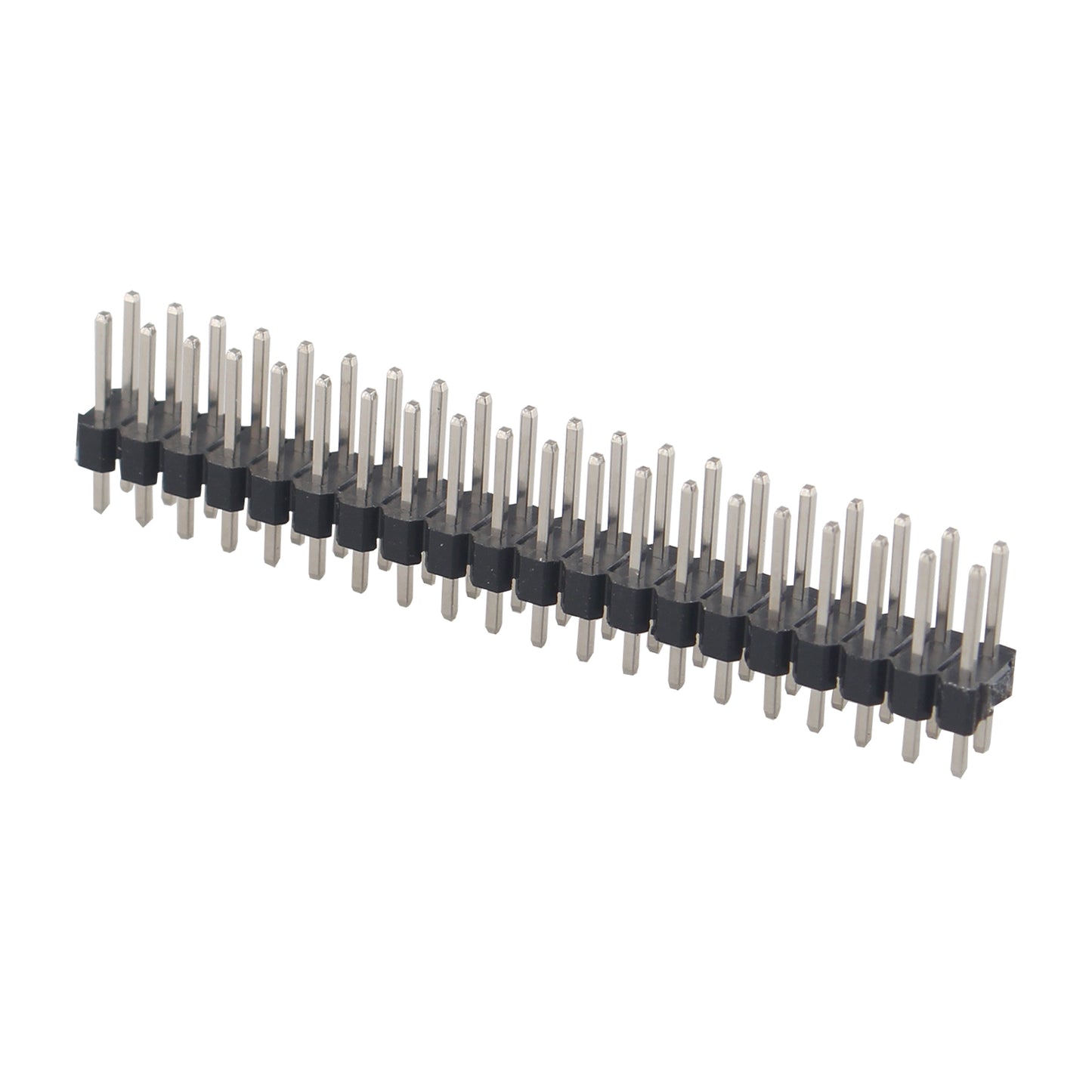 ZDE 20PCS 2x20 Pin 0.1 Inch Break-Away Dual Male Header Strip Double Row Straight Pin Headers Connector for Raspberry Pi Zero GPIO PCB Breadboard Arduino