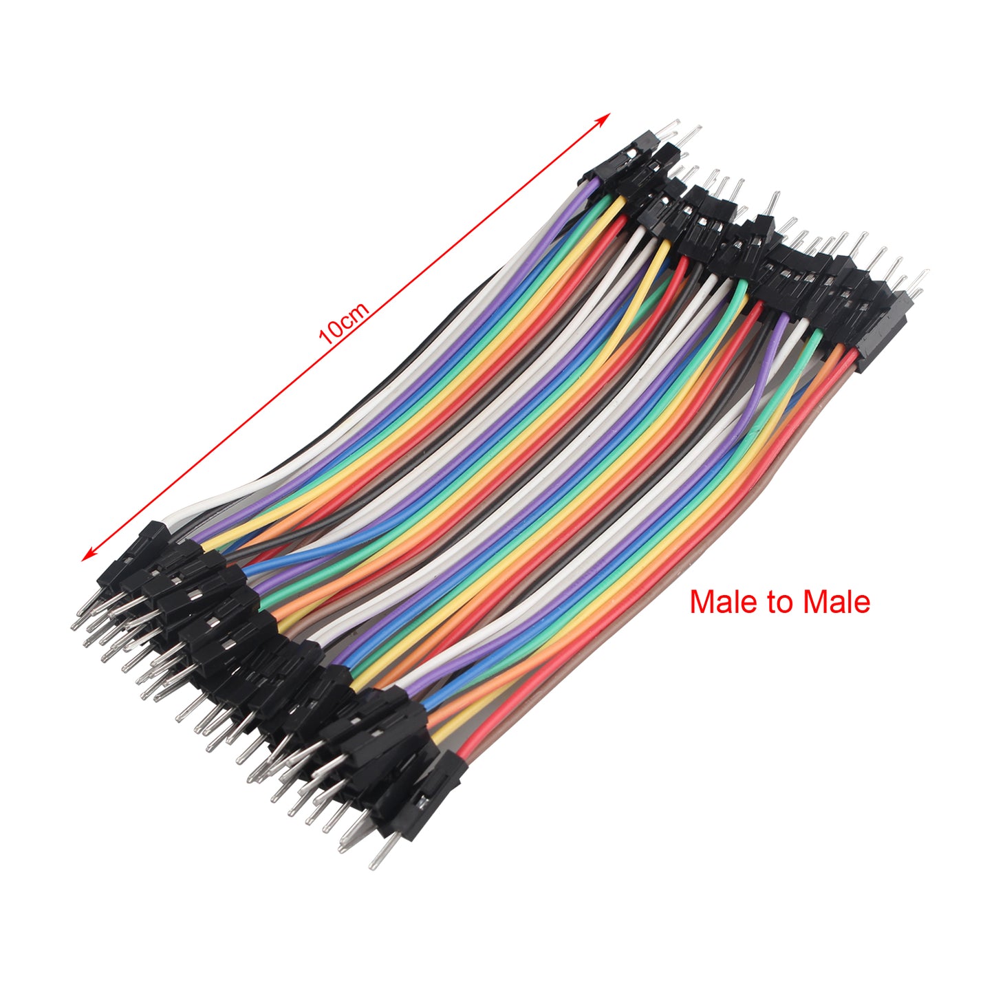 ZDE 120PCS 10cm 3.94inch Multicolored Dupont Wires Breadboard Jumper Ribbon Cables Kit 40pin Female to Female, Male to Female, Male to Male Compatible with Arduino Projects and Raspberry Pi