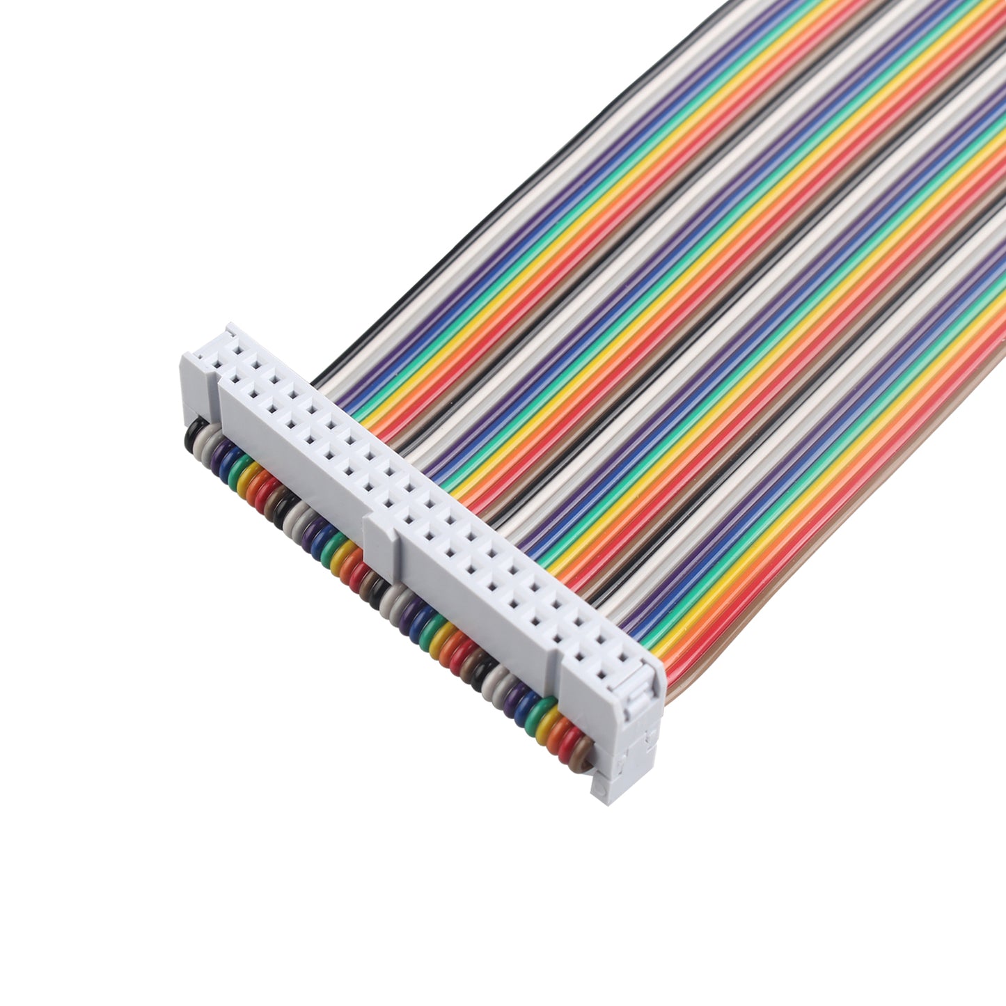 ZDE Male to Female GPIO Flat Ribbon Cable 40pin Breadboard Rainbow Jumper Wire 30cm/11.81inch Compatible with Raspberry Pi 5 4B 3 2 Model B B+
