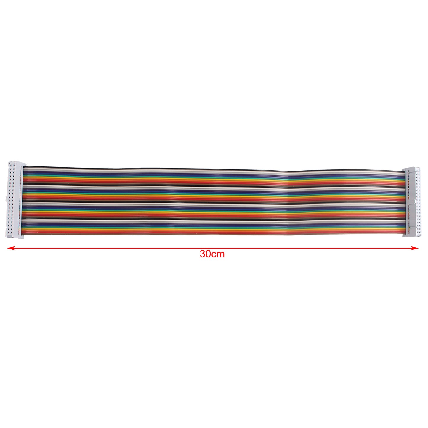 ZDE Female to Female GPIO Flat Ribbon Cable 40pin Breadboard Rainbow Jumper Wire 30cm/11.81inch Compatible with Raspberry Pi 5 4B 3 2 Model B B+
