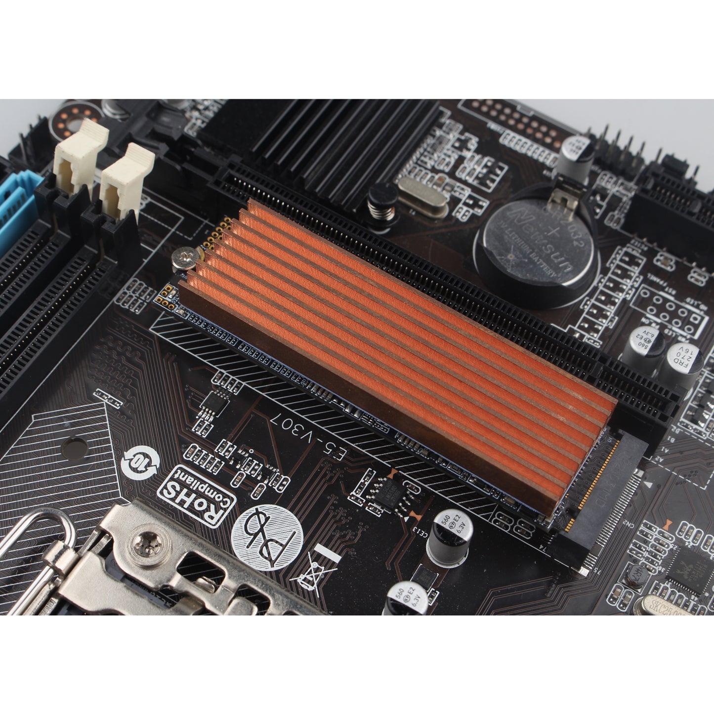 ZDE M.2 SSD Heatsink 70x21x6mm Copper Heatsink with Silicone Thermal Pads for PC Laptop Raspberry Pi M.2 2280 SSD NVMe PS5 Cooling