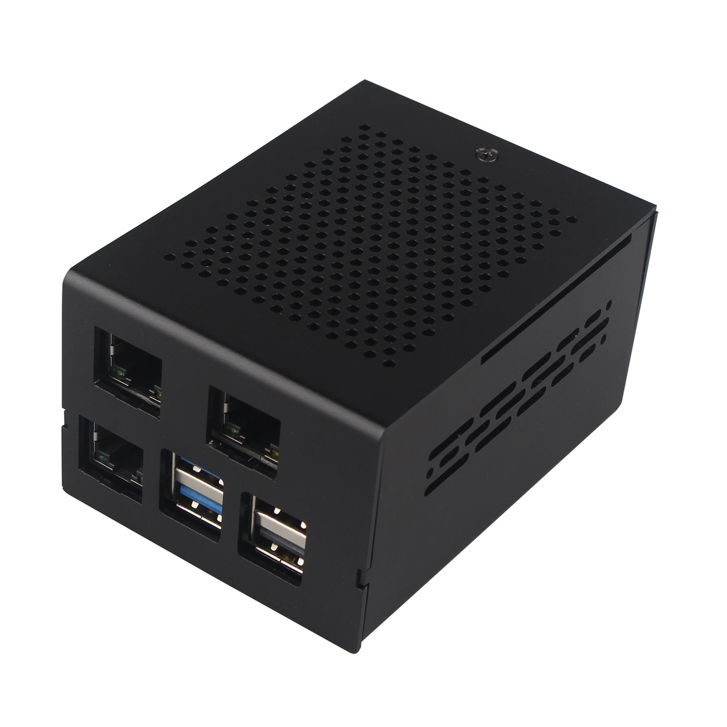 ZDE ZP595 PCIe to Dual 2.5G Ethernet Port HAT Expansion Board with ZC506 Aluminum Case for Raspberry Pi 5 2GB/4GB/8GB/16GB