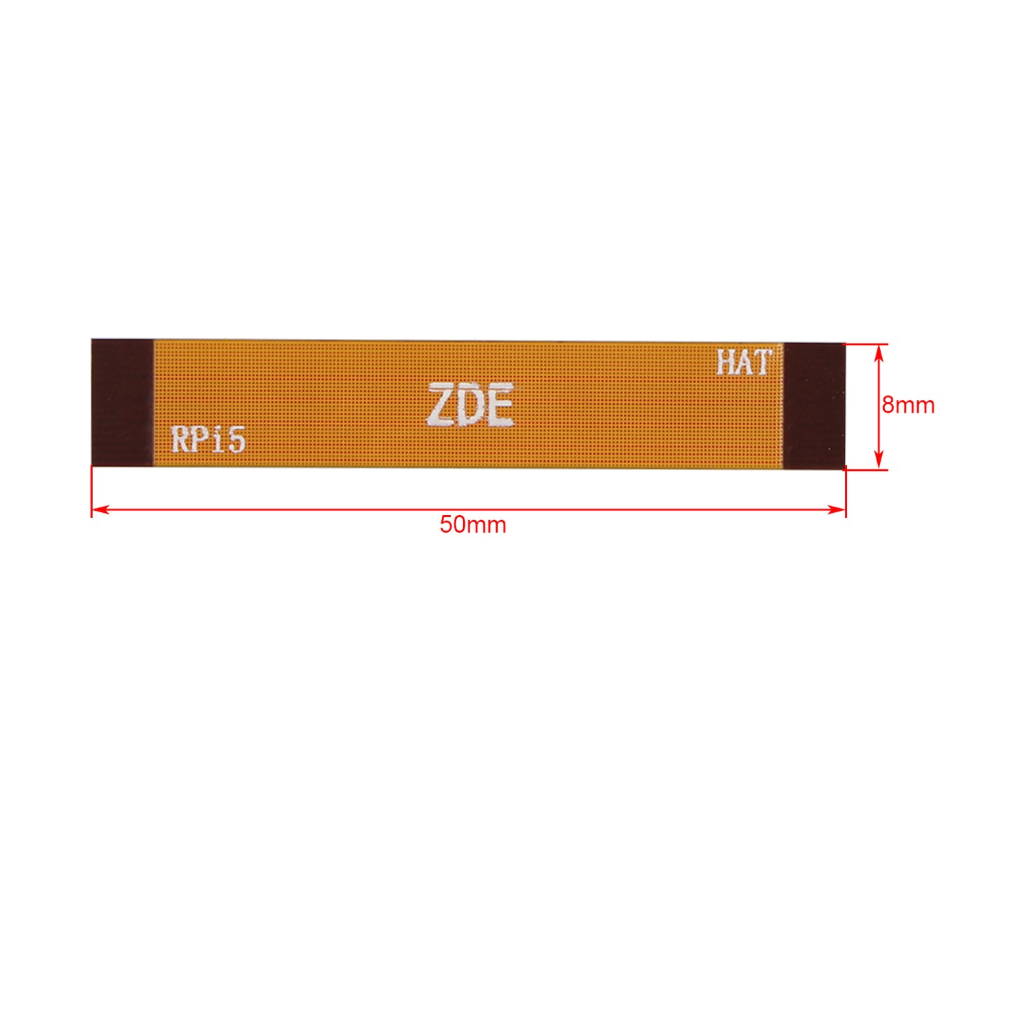 ZDE 2PCS 16Pin 0.5mm Pitch PCIe FPC Flexible Flat Cable 50mm Compatible with Raspberry Pi 5 PCIe to M.2 Key-M NVMe SSD Adapter PCIe Peripheral Board