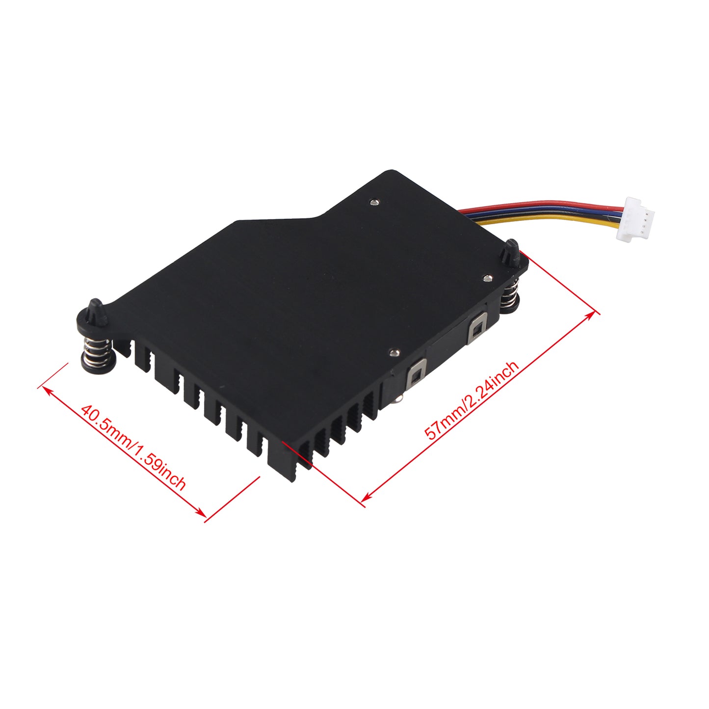 ZDE ZP536 Active Cooler for Raspberry Pi 5 Aluminum Heatsink Temperature-Controlled Blower PWM Cooling Fan with Thermal Pads for Raspberry Pi 5 2GB/4GB/8GB/16GB