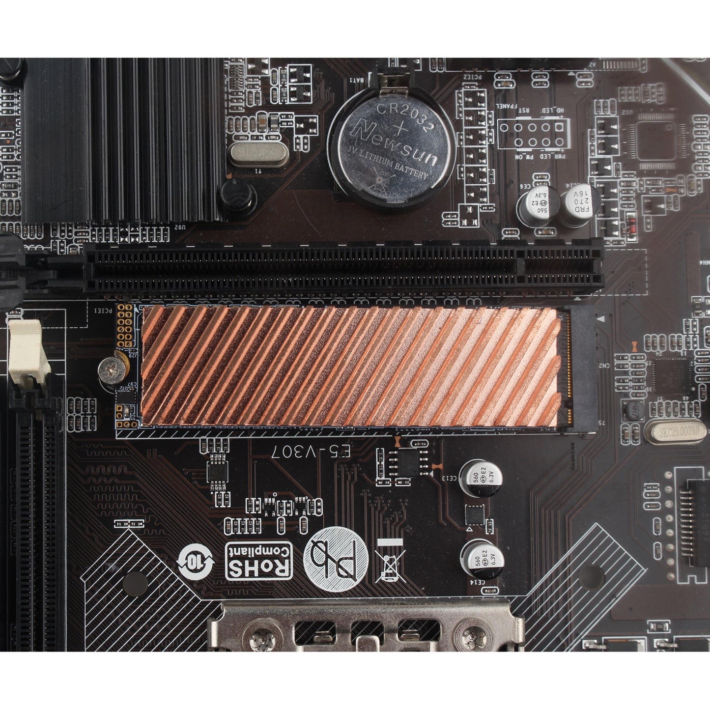 ZDE M.2 SSD Heatsink 70x20x6mm Copper Heatsink with Silicone Thermal Pads for PC Laptop Raspberry Pi M.2 2280 SSD NVMe PS5 Cooling