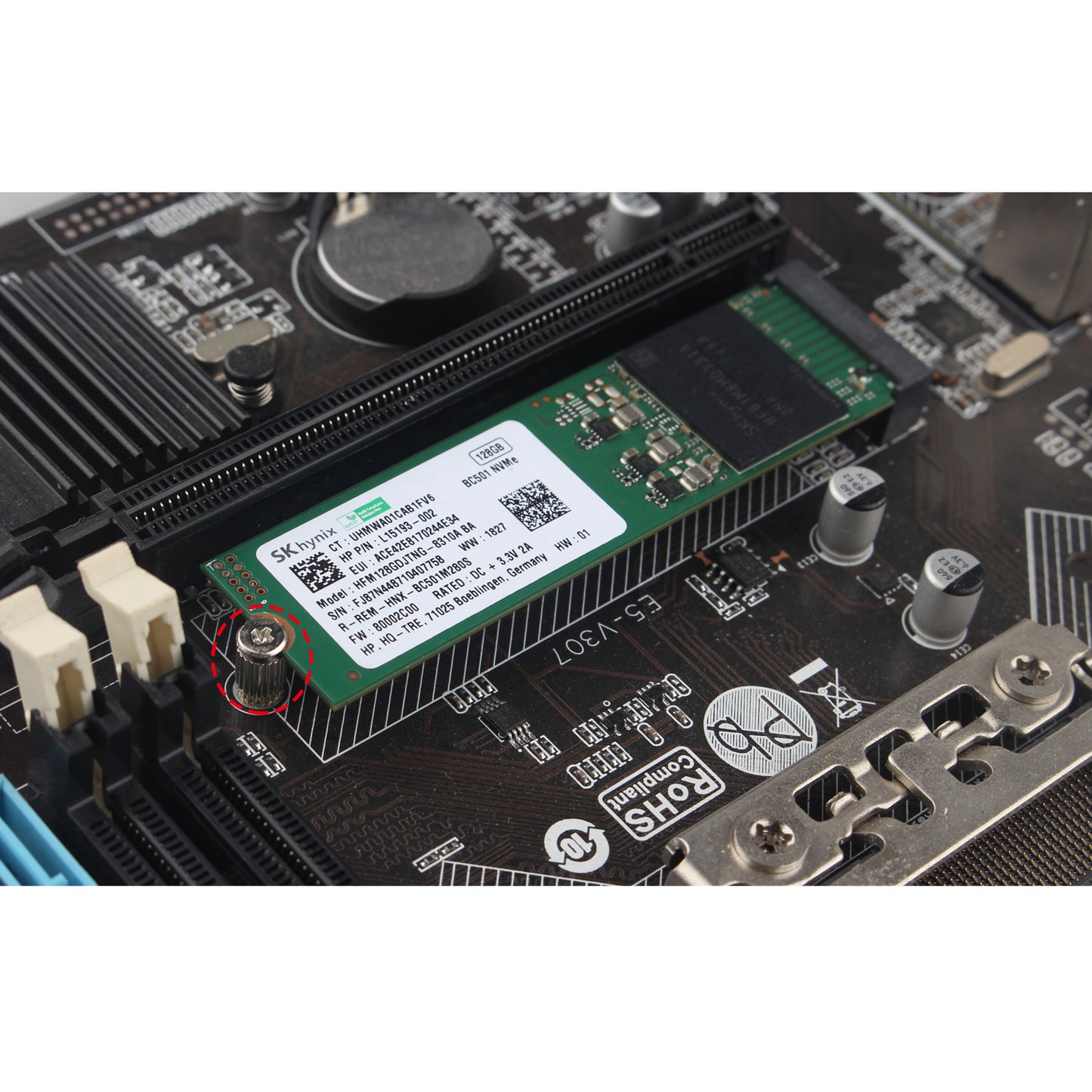 ZDE Set of 10 M.2 SSD Mounting Screws Kit M2.5 Computer Motherboard Screws Components with Screwdriver Compatible with Asus MSI Gigabyte ASRock Laptop PC Motherboard Raspberry Pi