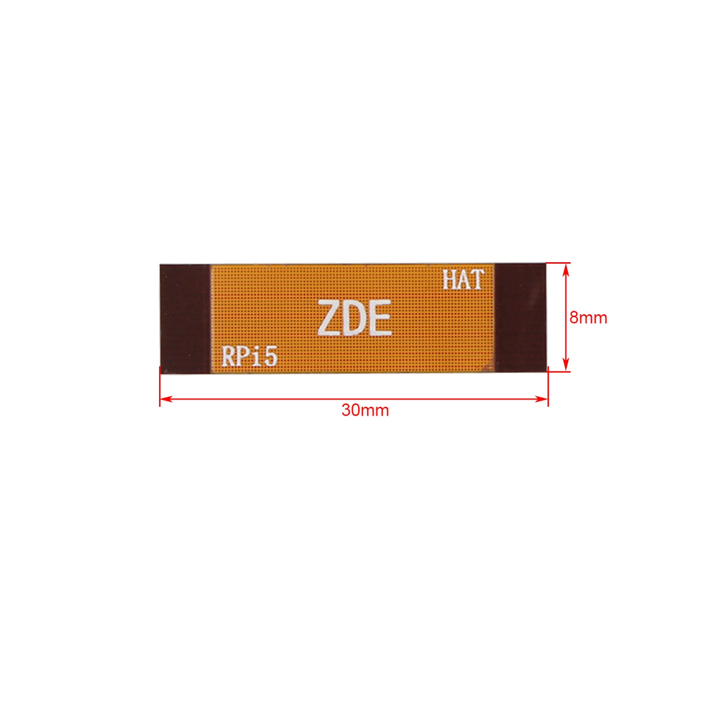 ZDE 2PCS 16Pin 0.5mm Pitch PCIe FPC Flexible Flat Cable 30mm Compatible with Raspberry Pi 5 PCIe to M.2 Key-M NVMe SSD Adapter PCIe Peripheral Board