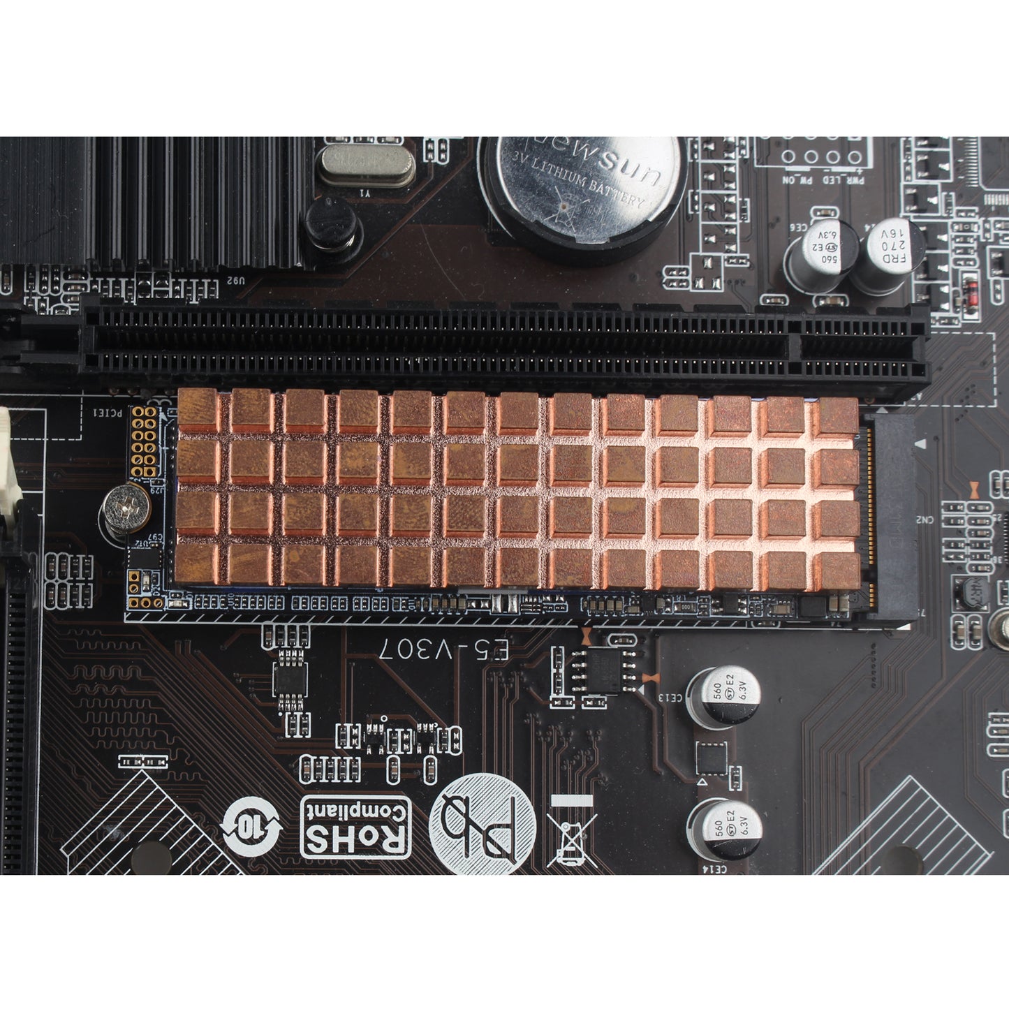 ZDE M.2 SSD Heatsink 70x20x4mm Copper Heatsink with Silicone Thermal Pads for PC Laptop Raspberry Pi M.2 2280 SSD NVMe PS5 Cooling
