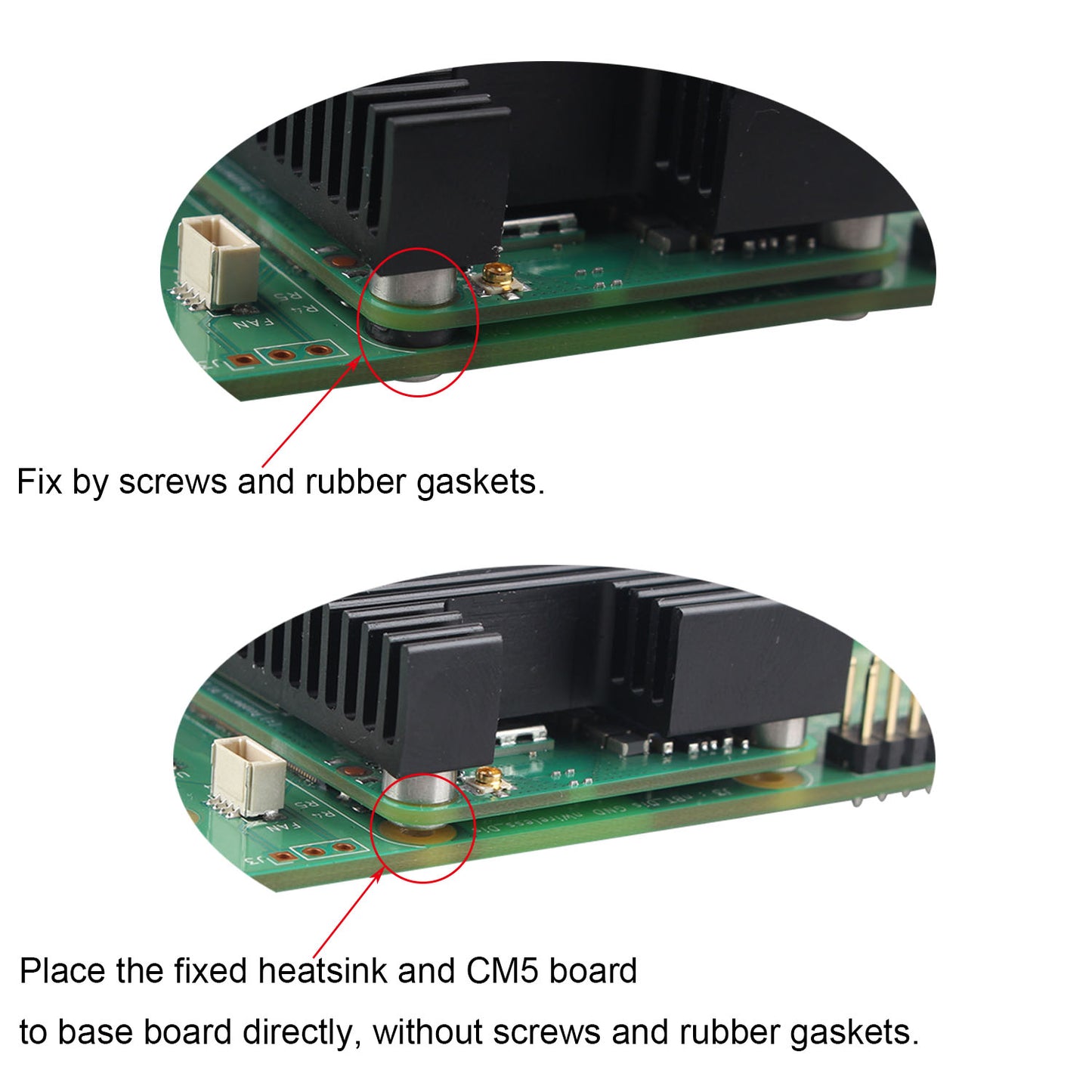 ZDE ZC503 Dedicated Aluminum Heatsink Support PWM Cooling Fan Compatible with Raspberry Pi Compute Module 5 CM5 / Compute Module 4 CM4 Motherboard with Screws and Thermal Tapes