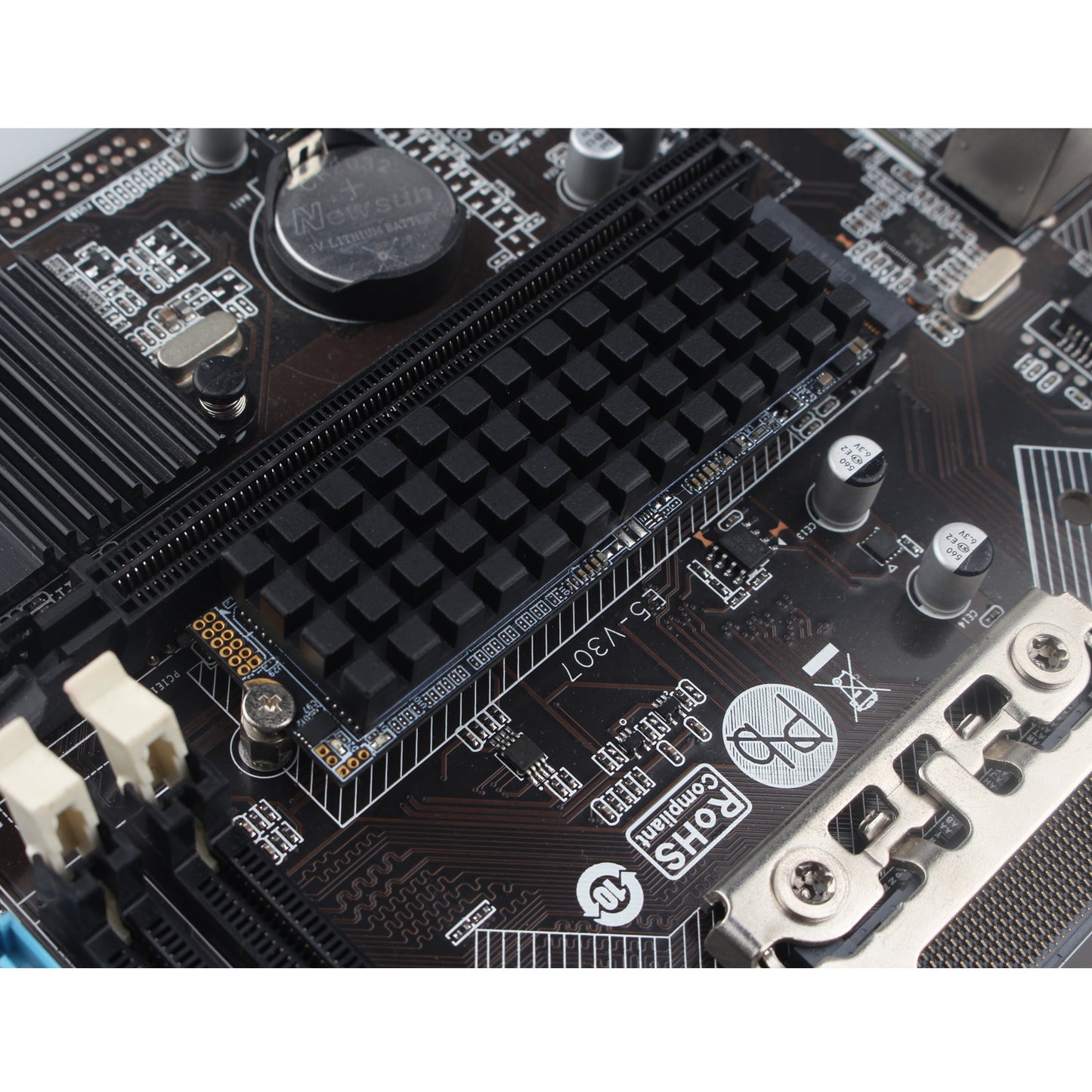 ZDE M.2 SSD Heatsink 70x20x6mm Graphite Covered Pure Copper Heatsink with Silicone Thermal Pads for PC Laptop Raspberry Pi M.2 2280 SSD NVMe PS5 Cooler