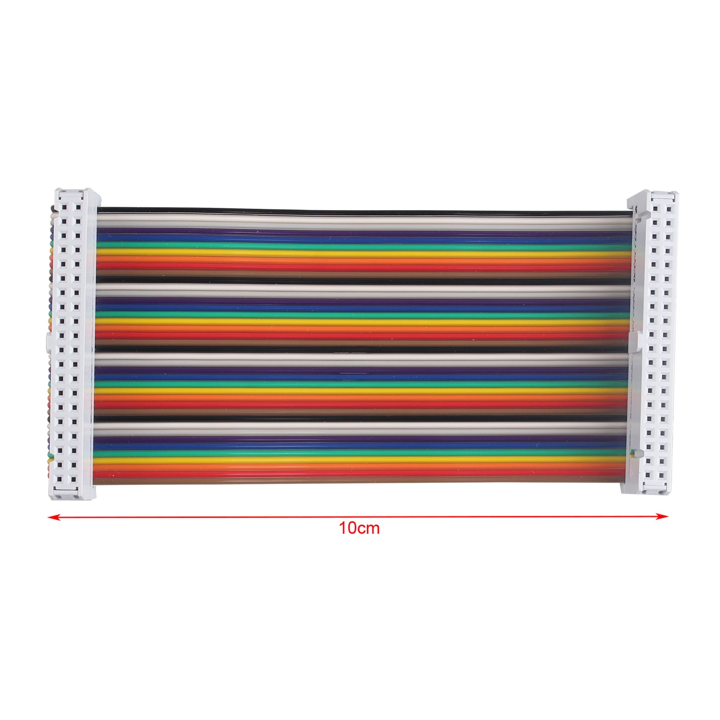ZDE Female to Female GPIO Flat Ribbon Cable 40pin Breadboard Rainbow Jumper Wire 10cm/3.94inch Compatible with Raspberry Pi 5 4B 3 2 Model B B+