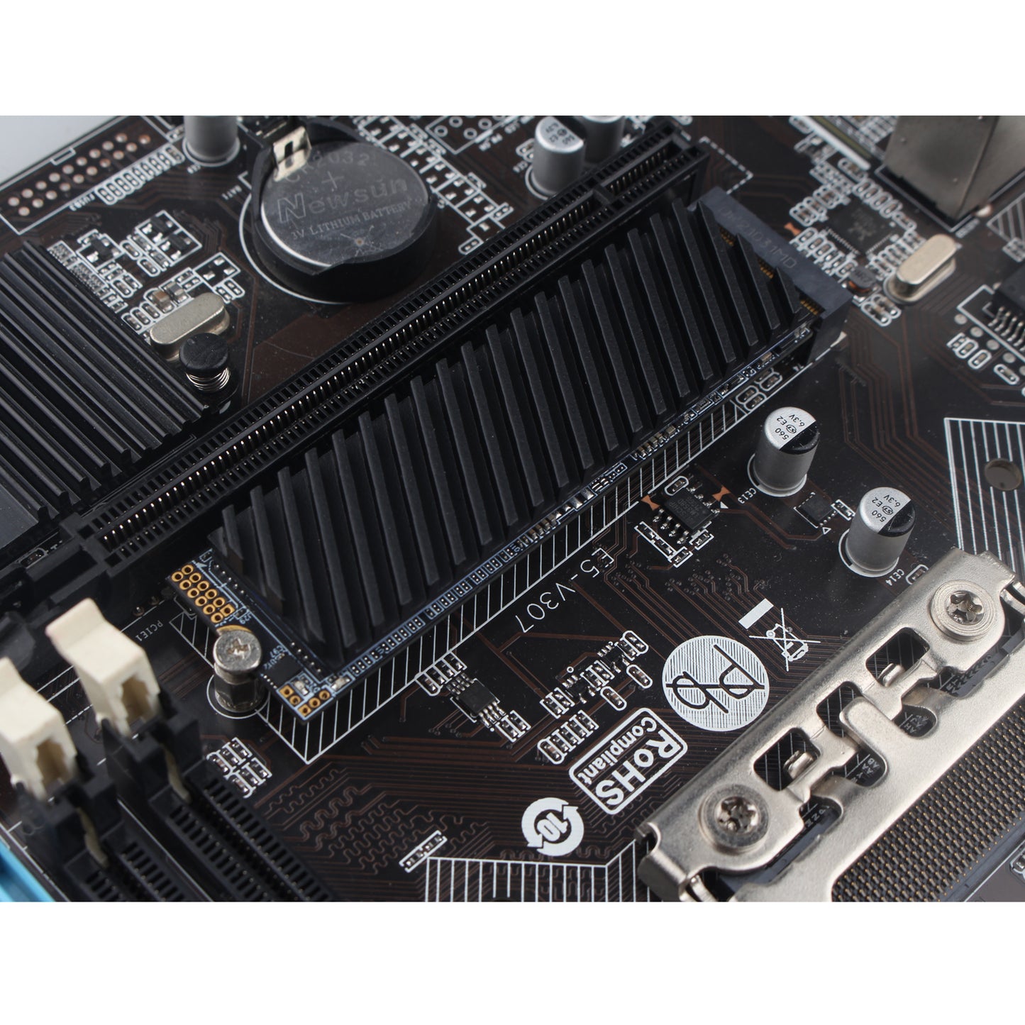 ZDE M.2 SSD Heatsink 70x20x4mm Graphite Covered Pure Copper Heatsink with Silicone Thermal Pads for PC Laptop Raspberry Pi M.2 2280 SSD NVMe PS5 Cooler