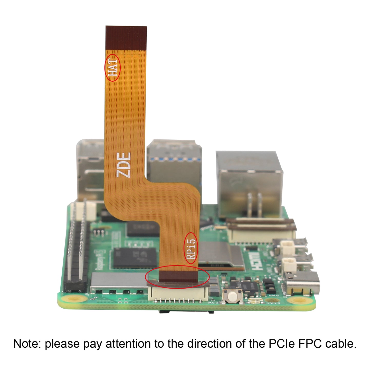 ZDE ZP597 PCIe to 4 Ports 1G Gigabit 1000M Ethernet Network HAT Adapter Expansion Board for Raspberry Pi 5