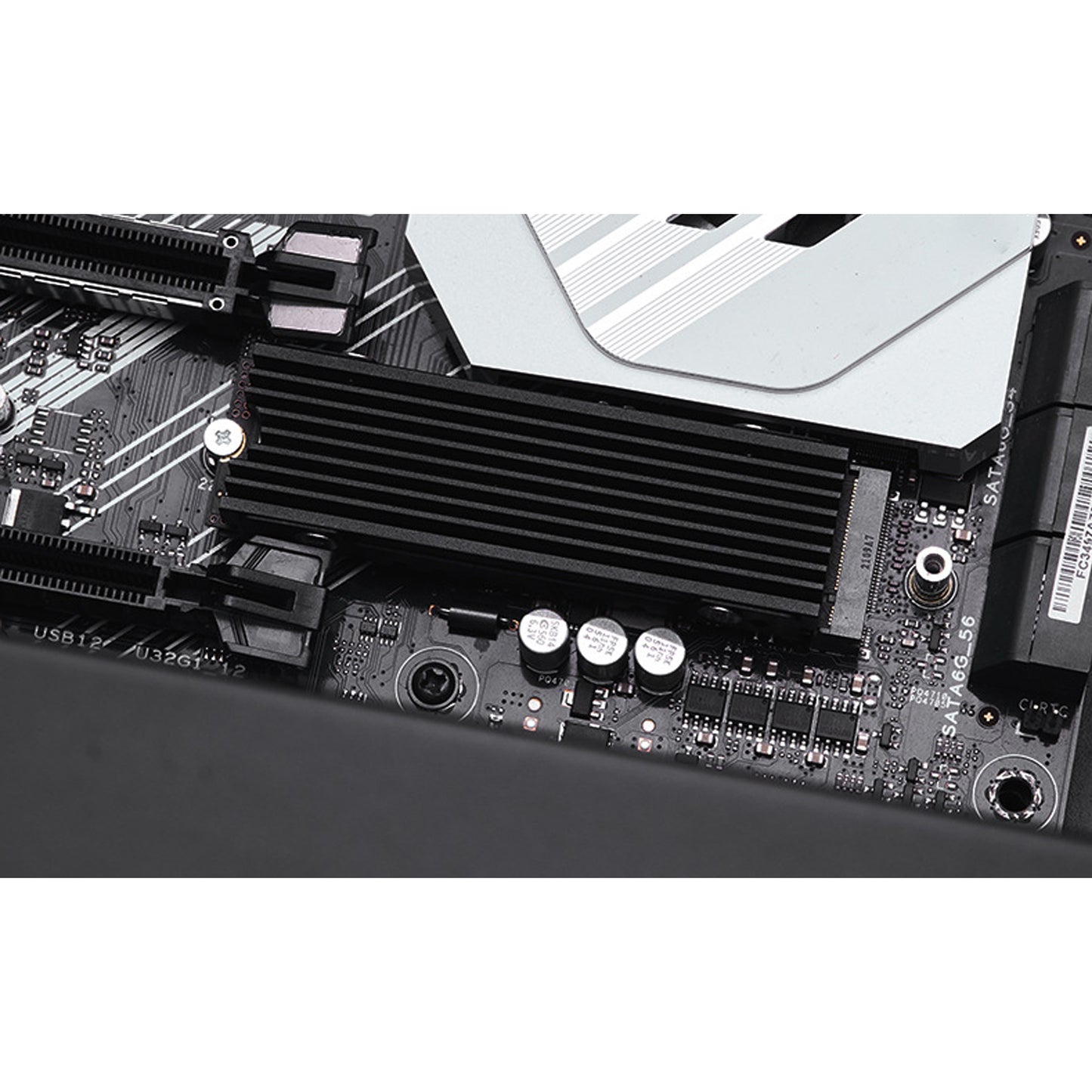 ZDE M.2 2280 SSD Heatsink Cooler Double-Sided Heat Sink with Thermal Silicone Pad Compatible with PC Laptop PS5 Raspberry Pi PCIe NVMe NGFF SATA M.2 SSD