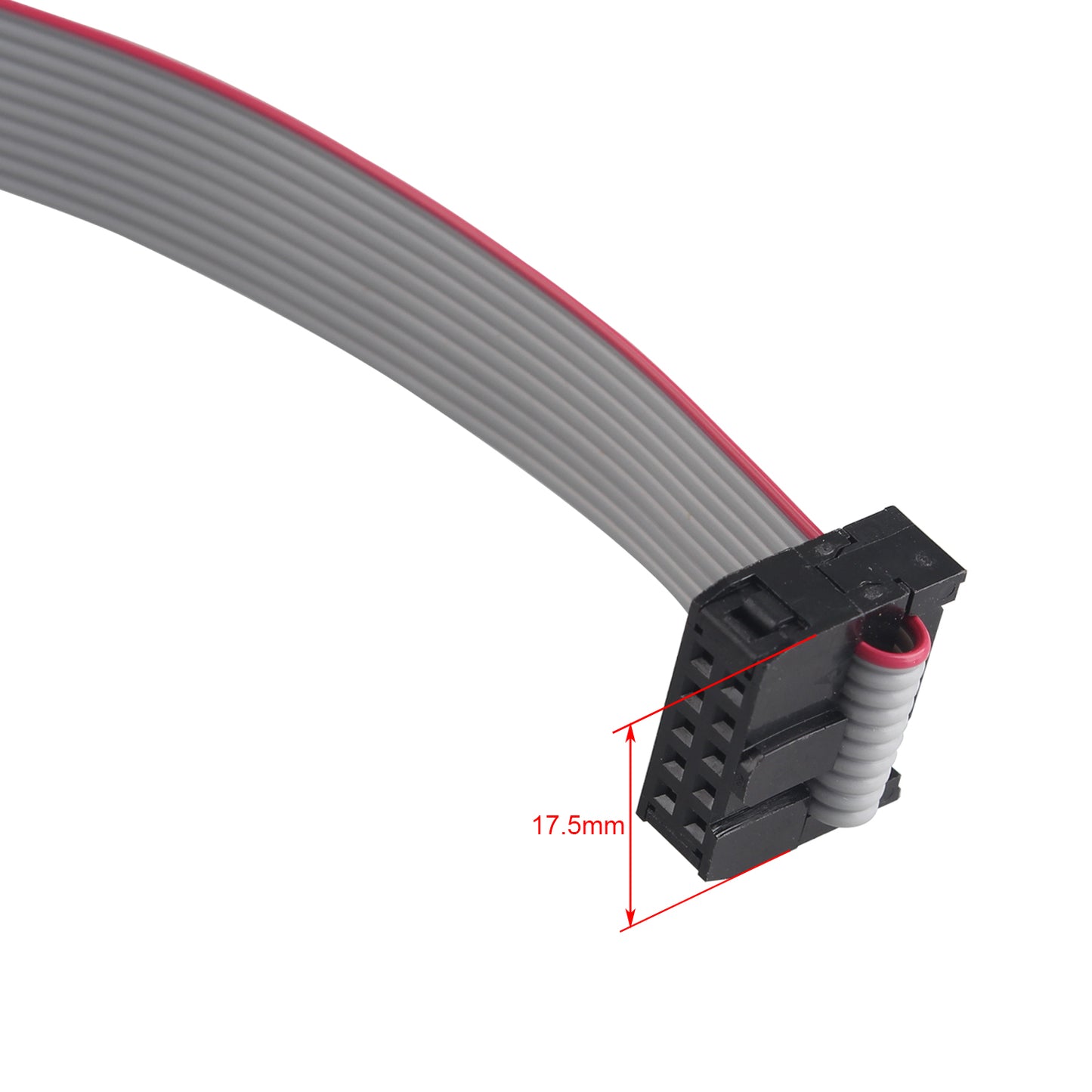 ZDE 5PCS Flat Ribbon Cable 2.54mm Pitch 2 Row 10 Pin Female to Female Wires IDC Ribbon Connector (30cm Length)