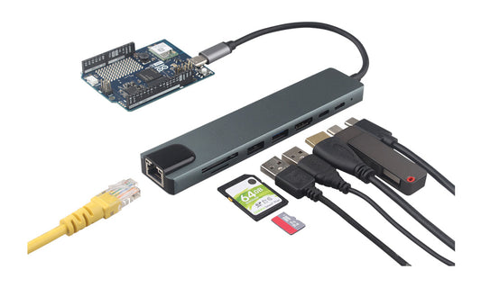 New Arrivals | 8 in 1 USB C Hub for Arduino UNO Q