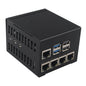 ZDE ZC507 Metal Case for Raspberry Pi 5 Support ZP597 PCIe to Quad 1G Gigabit 1000M Ethernet Network Port HAT Adapter Board PCIe Peripheral Board