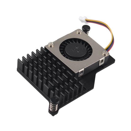 ZDE ZP536 Active Cooler for Raspberry Pi 5 Aluminum Heatsink Temperature-Controlled Blower PWM Cooling Fan with Thermal Pads for Raspberry Pi 5 2GB/4GB/8GB/16GB