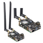 ZDE ZP585 PoE+ HAT PCIe to M.2 E Key WiFi7 6 6E 5 HAT Power Over Ethernet Adapter Expansion Board for Raspberry Pi 5