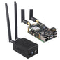 ZDE ZP585 PoE+ HAT PCIe to M.2 E Key WiFi7 6 6E 5 HAT Adapter with ZC501 Aluminum Alloy Case ZP536 Active Cooler for Raspberry Pi 5
