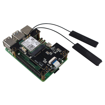 ZDE ZP590B PCIe to WiFi 7 6 6E 5 HAT M.2 E Key Expansion Board for Raspberry Pi 5 Support BE200 AX210 MT7922 AX200 Module