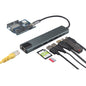 ZDE ZQ100 USB C HUB for Arduino UNO Q 8 in 1 Expansion Docking Station