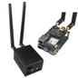 ZDE ZP596 PCIe to M.2 E Key WiFi7 6 6E 5 PCIe to 2.5G Ethernet Network Port HAT Expansion Board with ZC506 Aluminum Case for Raspberry Pi 5